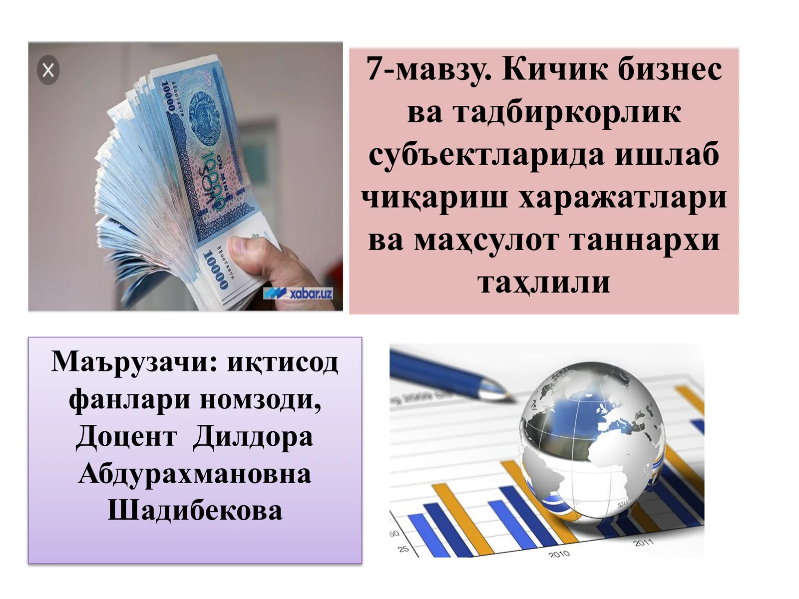 Кичик бизнес ва тадбиркорлик субъектларида ишлаб чиқариш харажатлари ва маҳсулот таннархи таҳлили