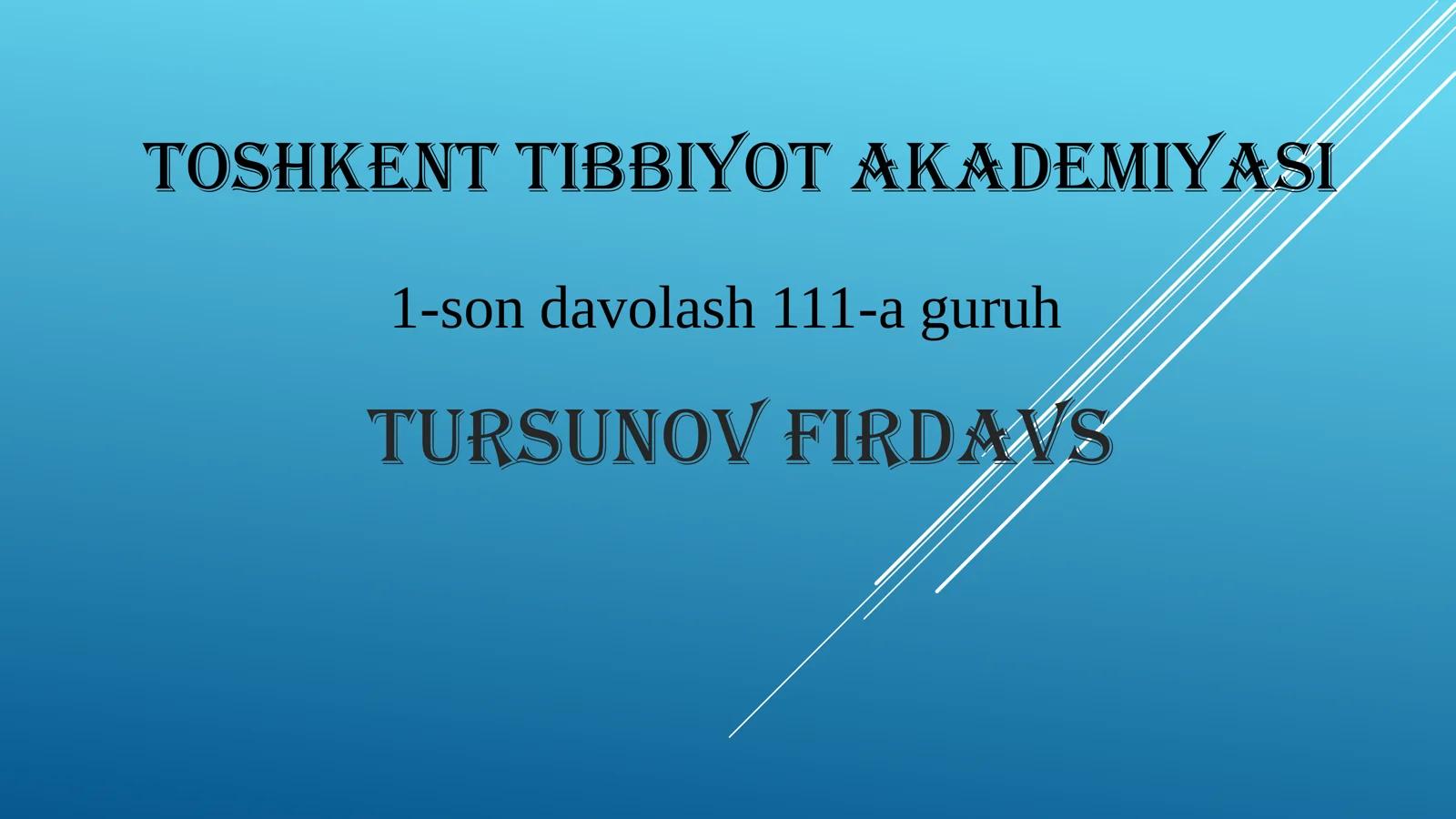 “Tib qonunlari”asarining olamshumul ahamiyati
