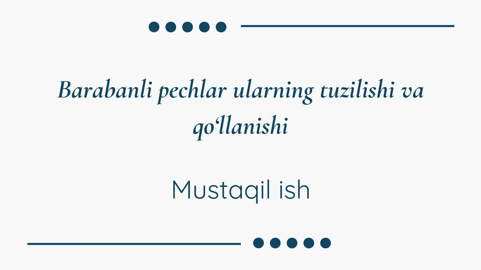 Barabanli pechlar