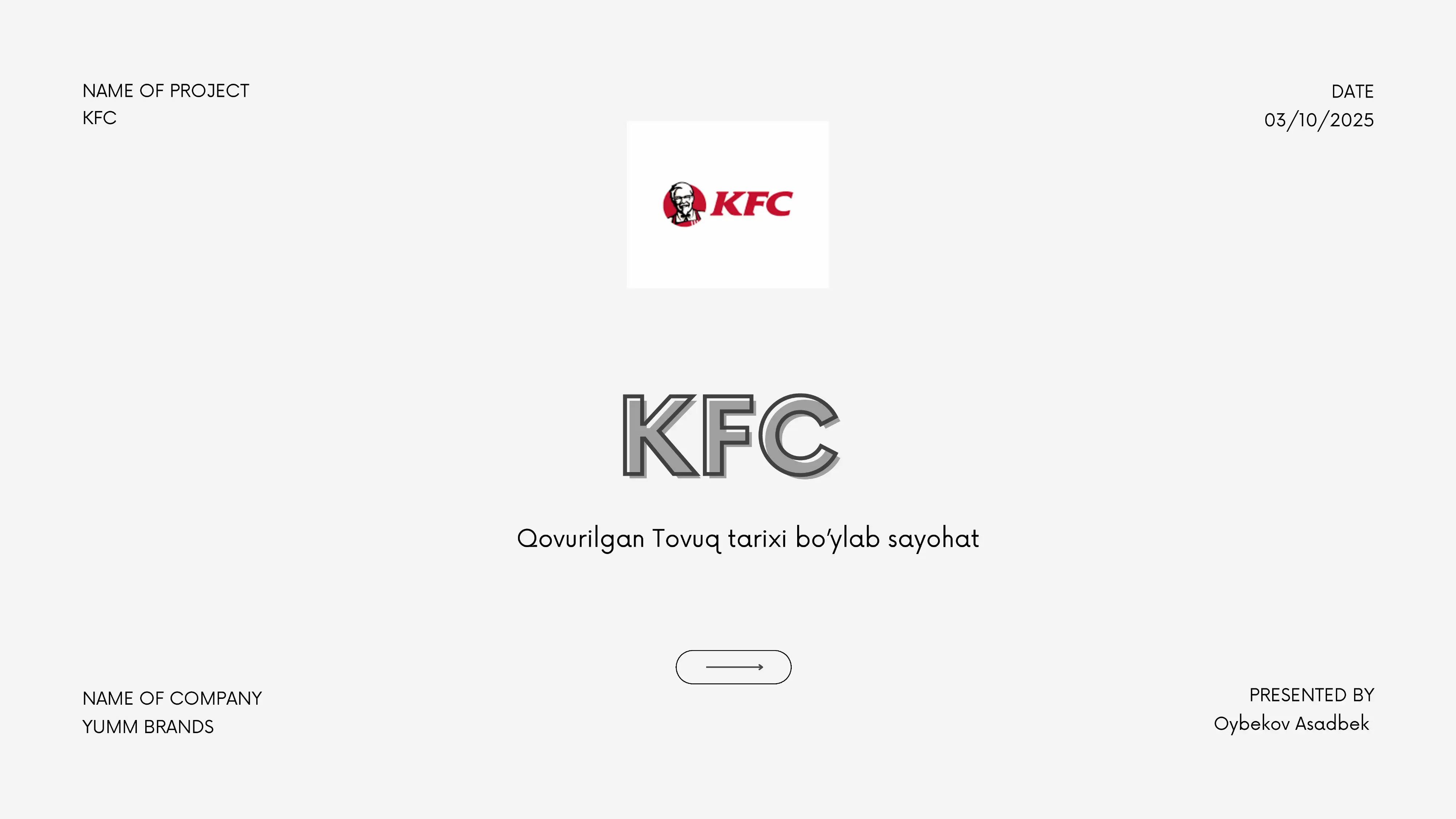 marketing fanidan kfc yaratilishi va marketing strategiyasi