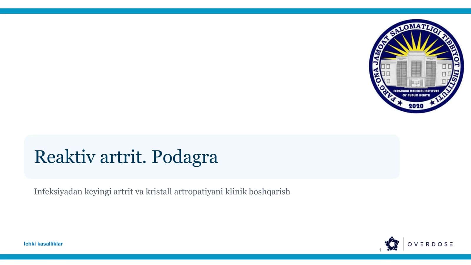 Reaktiv artrit (ReA)