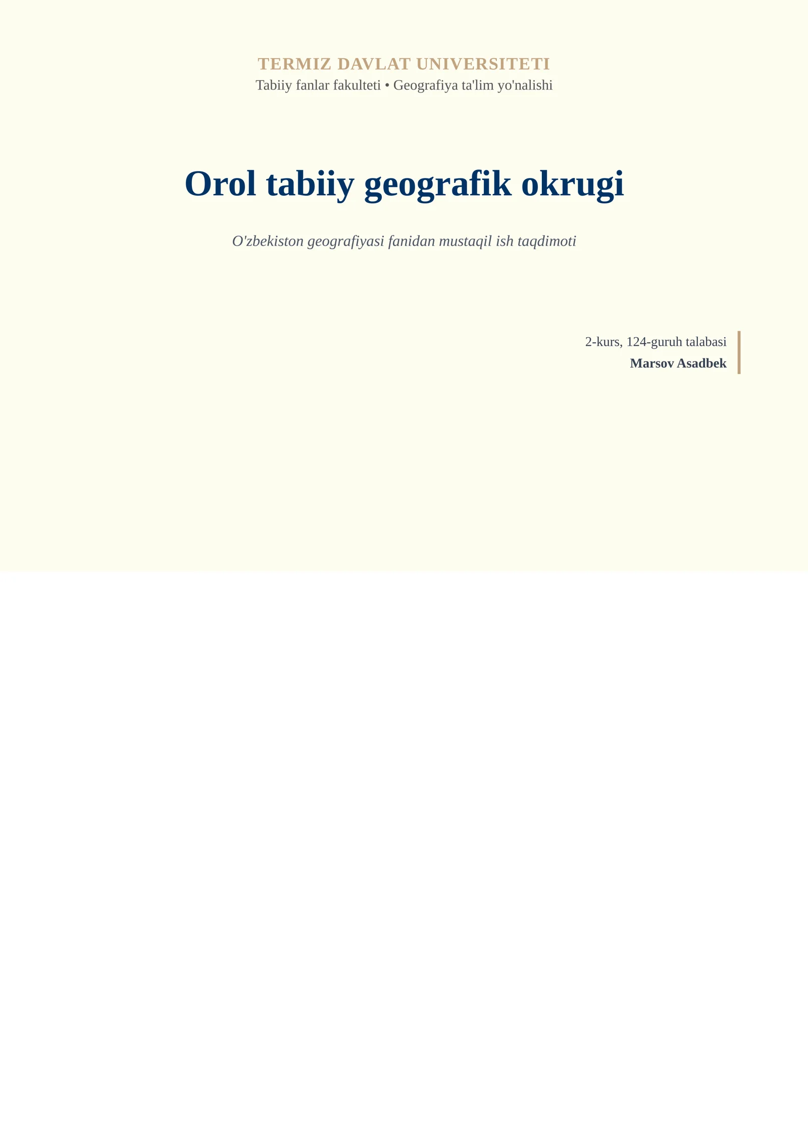 Orol tabiiy geografik okrugi