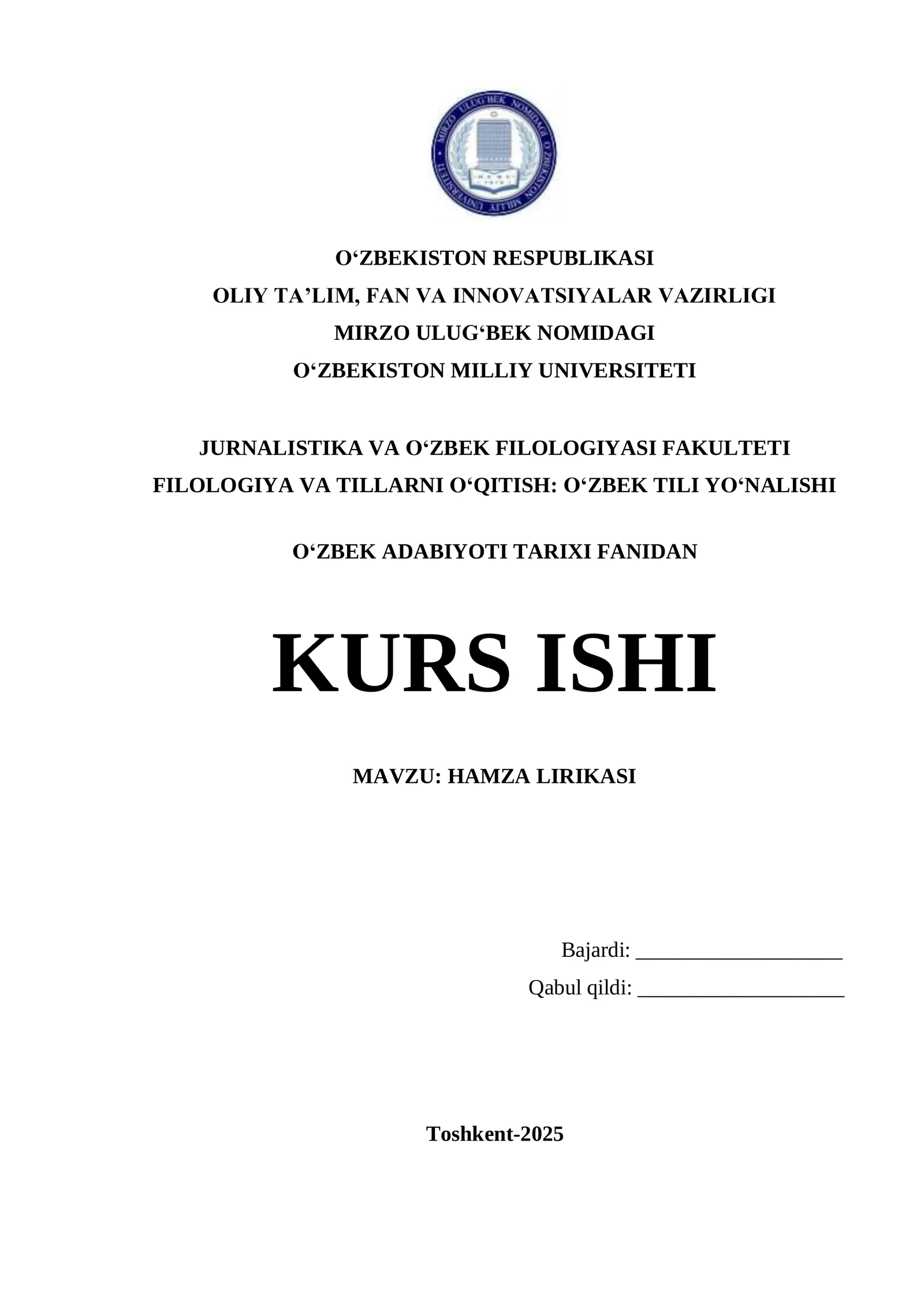 HAMZA LIRIKASI