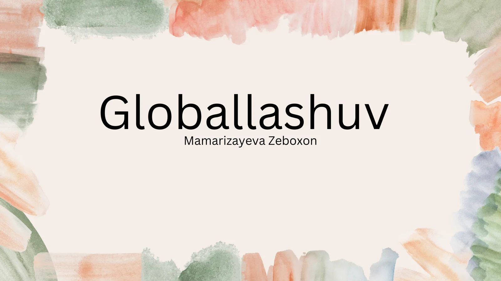 Globallashuv