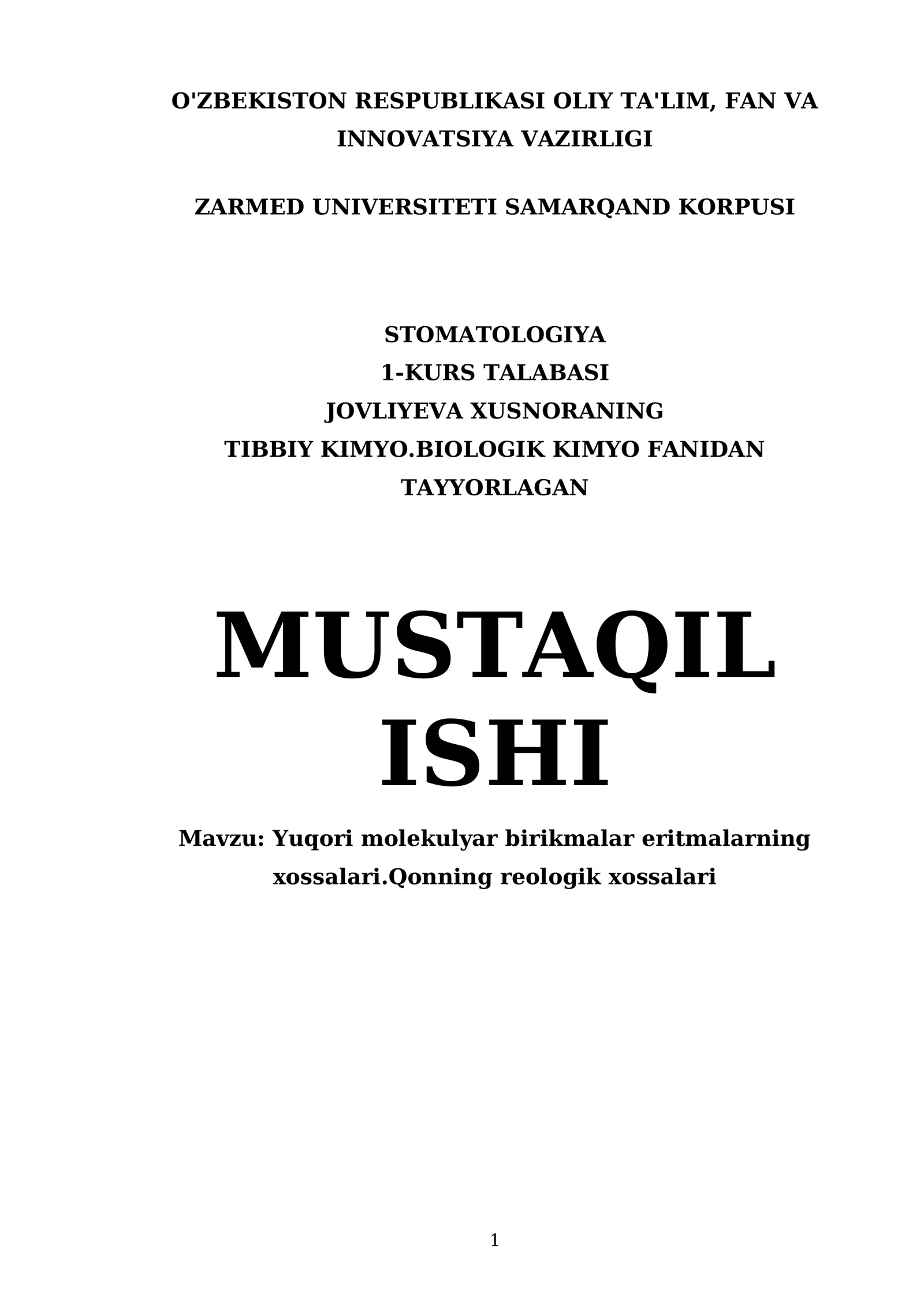 Yuqori molekulyar birikmalar eritmalarning xossalari.Qonning reologik xossalari