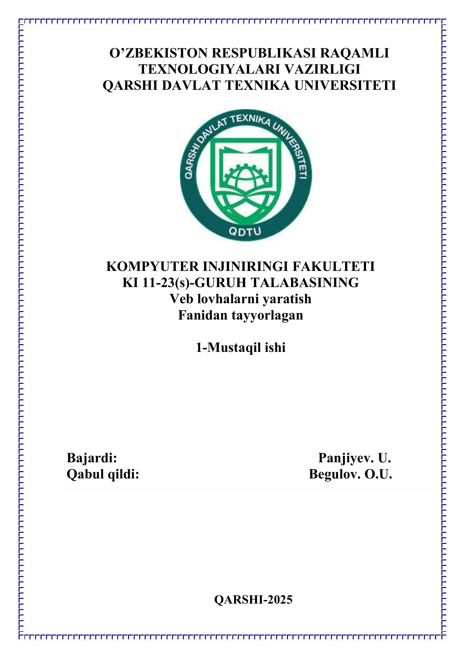 Veb lovhalarni yaratish