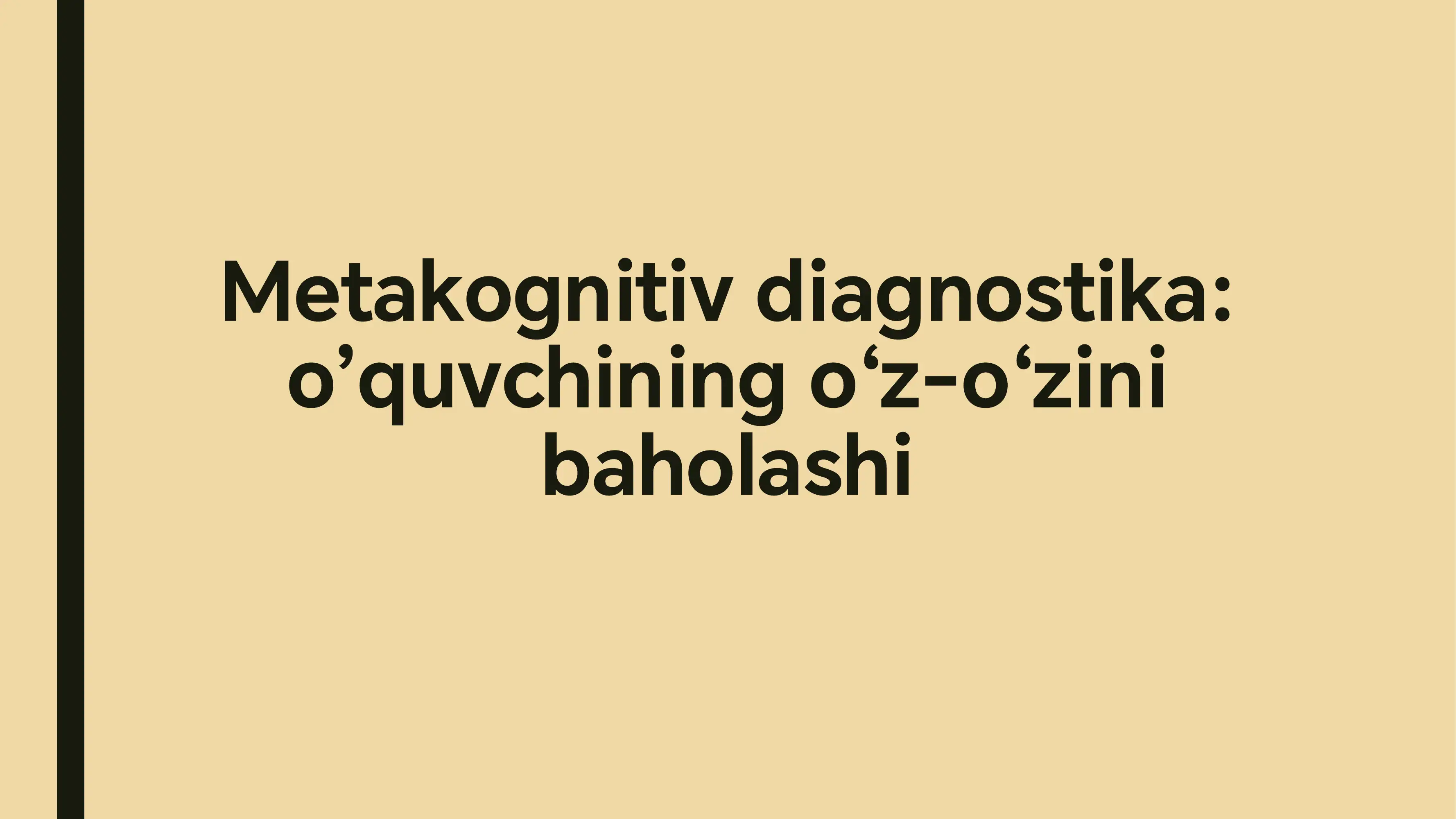 Metakognitiv diagnostika