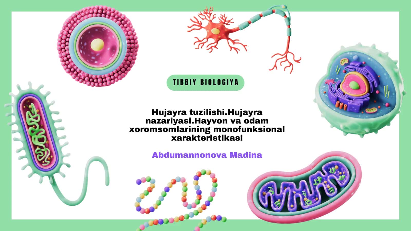 Hujayra va uning nazariyasi