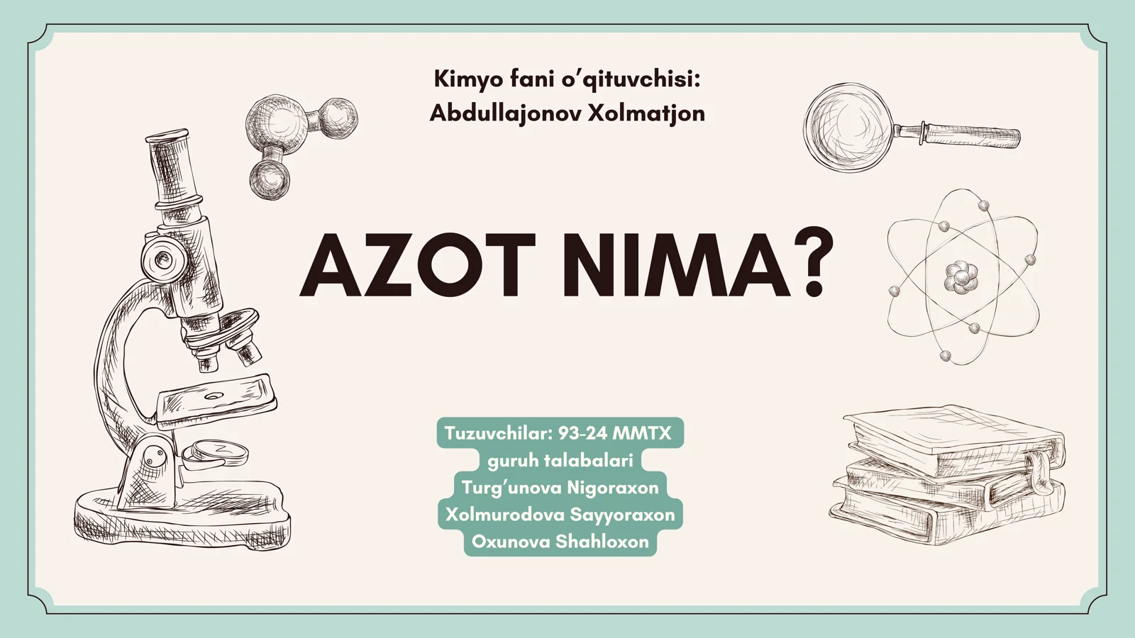 AZOT NIMA?