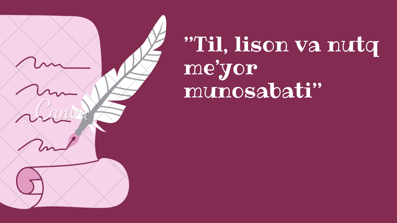 Til, lison va nutq me’yor munosabati