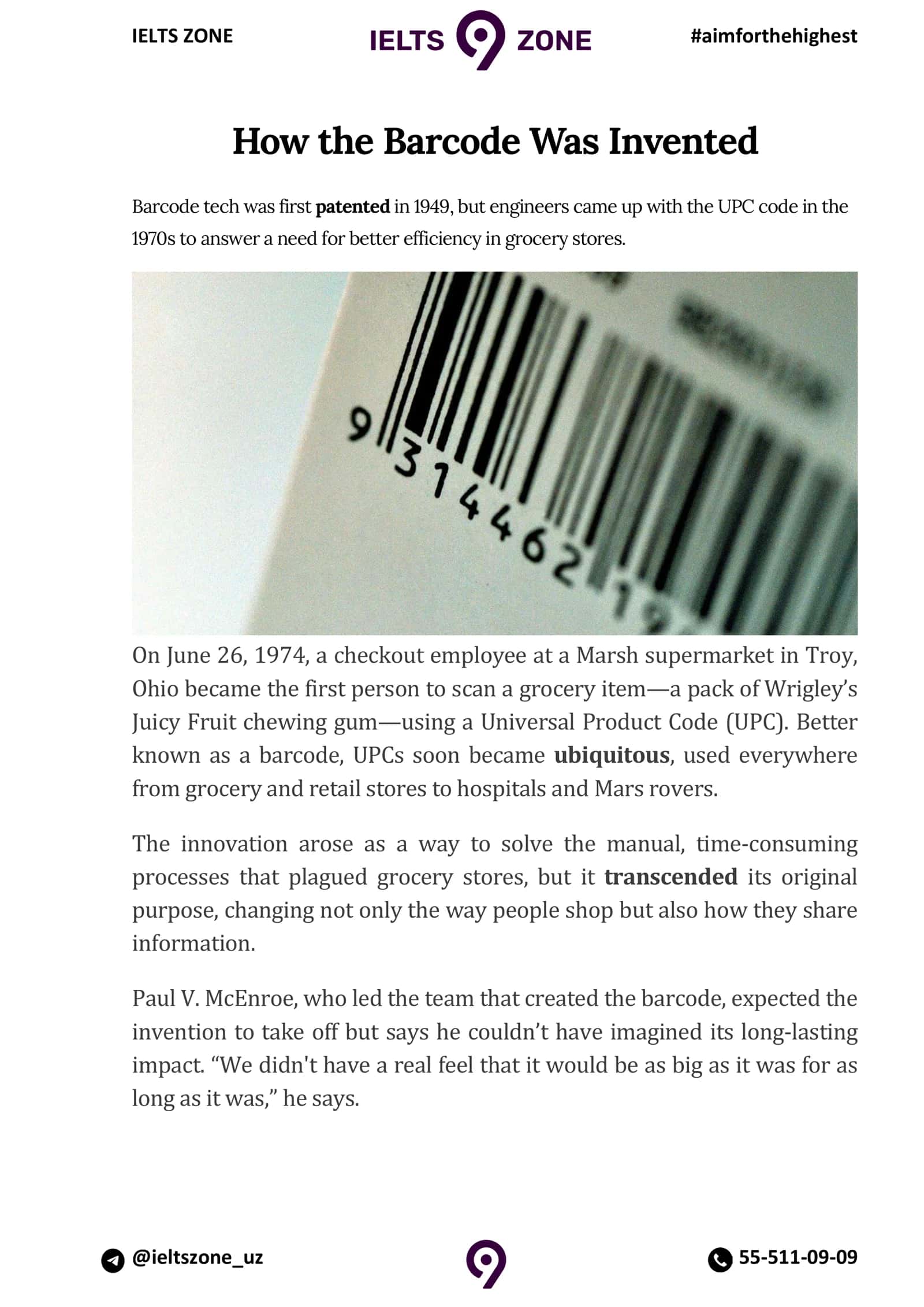 How the Barcode Was Invented