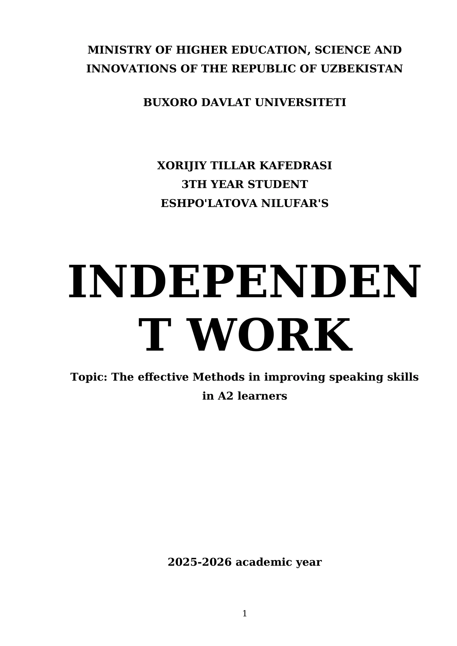 The effective Methods in improving speaking skills in A2 learners