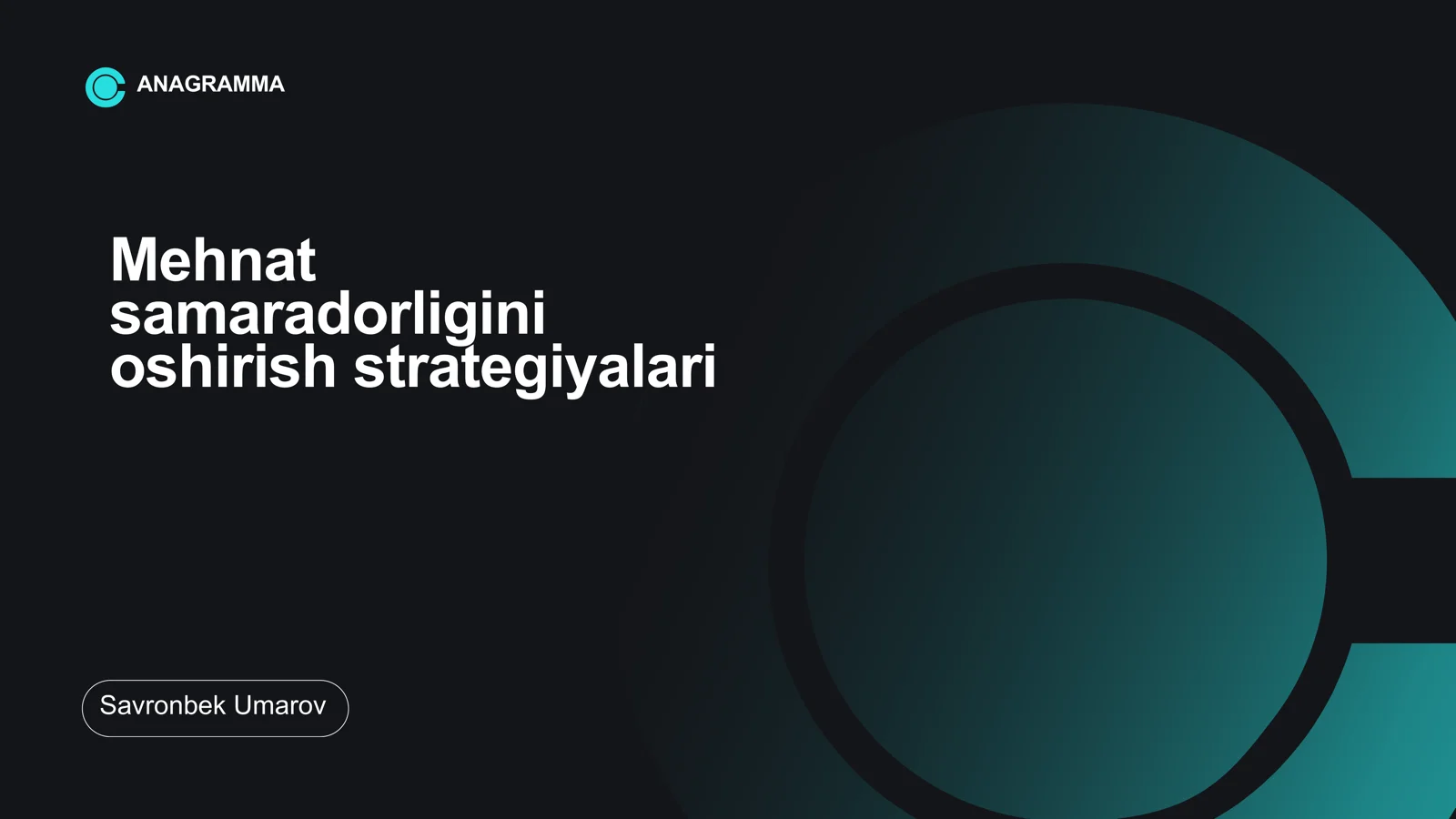 Mehnat samaradorligini oshirish strategiyalari