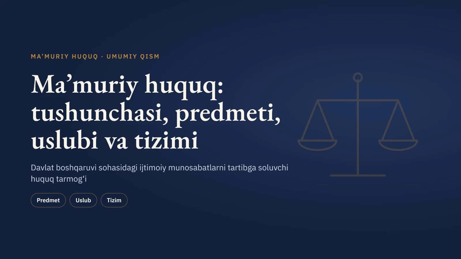Ma'muriy huquq