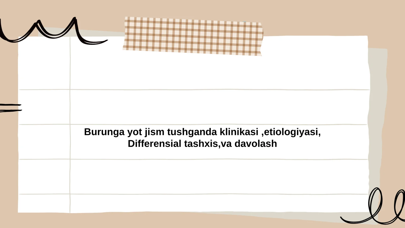 Burunga yot jism tushganda klinikasi,etiologiyasi, Differensial tashxis,va davolash