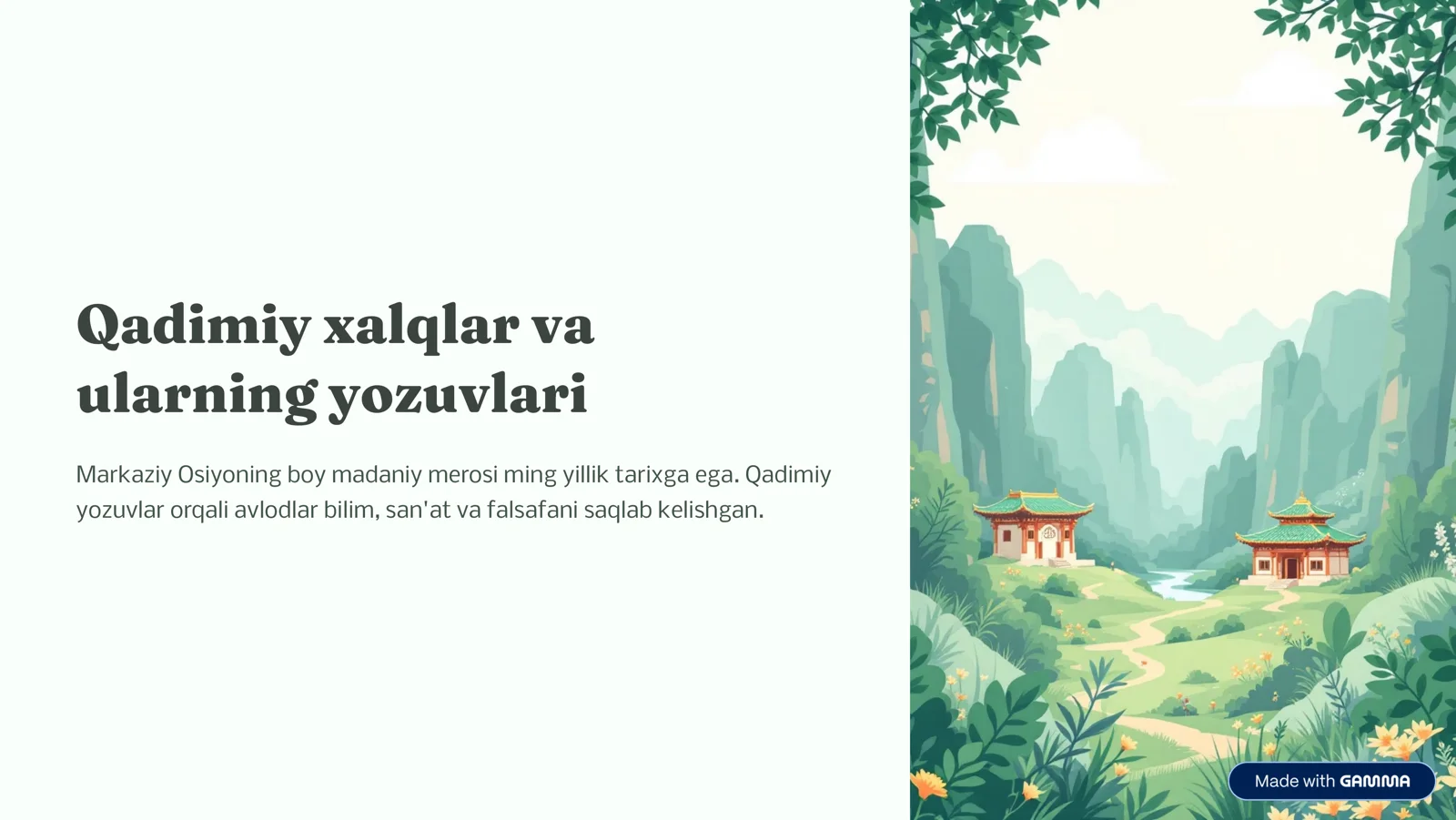 Qadi,iy xalqlar va ular.i.g yozuvlari