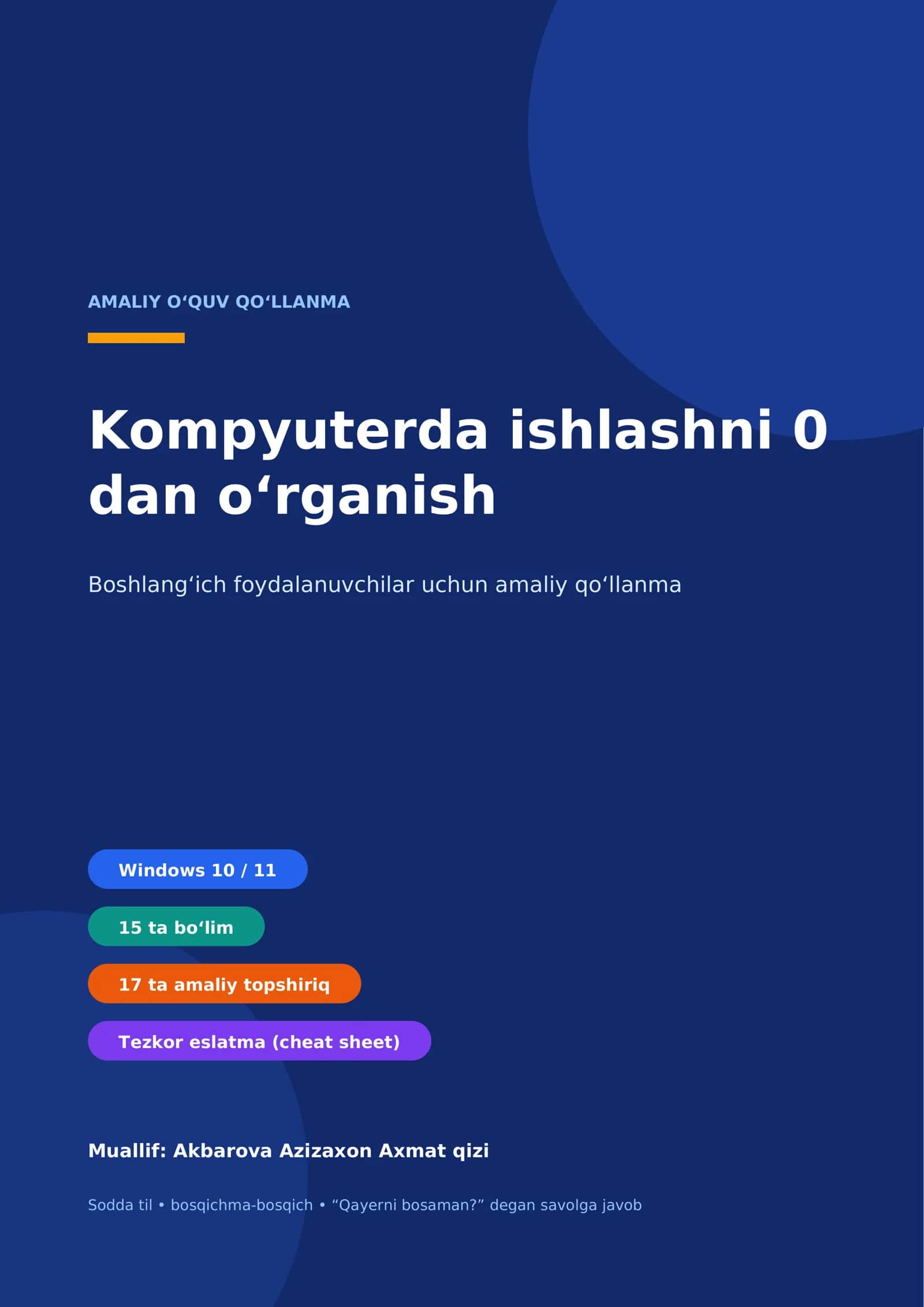 Kompyuterni 0 dan o'rganish