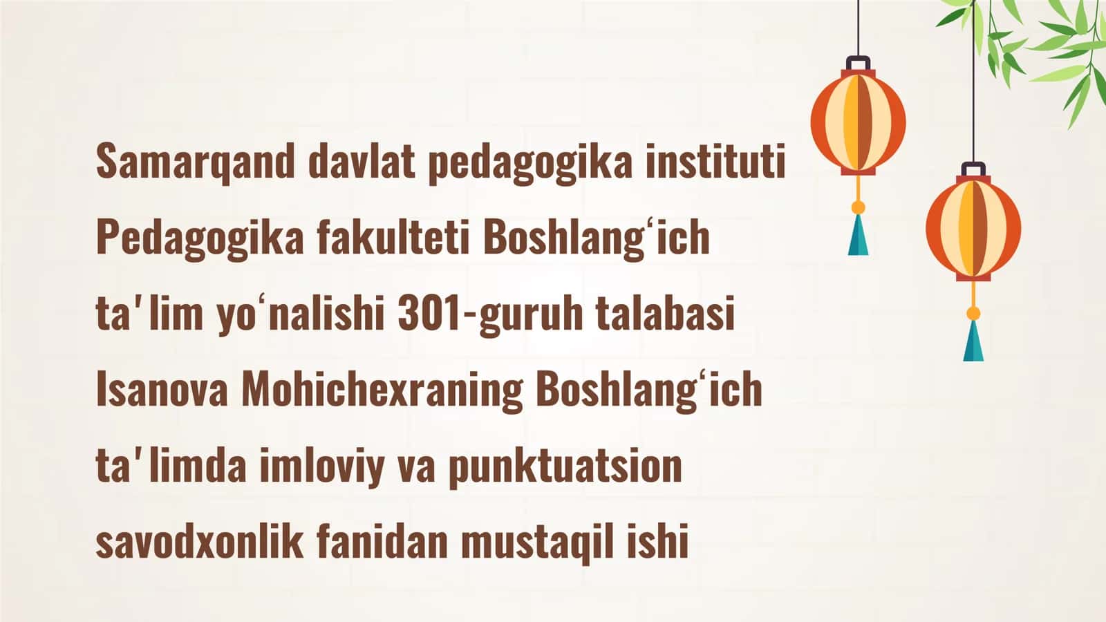 Matnlarni imloviy tahlil qilish.