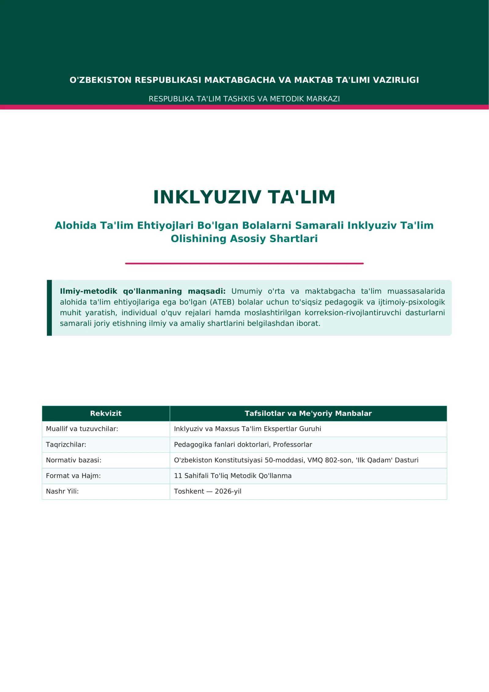 Inklyuziv Ta'lim