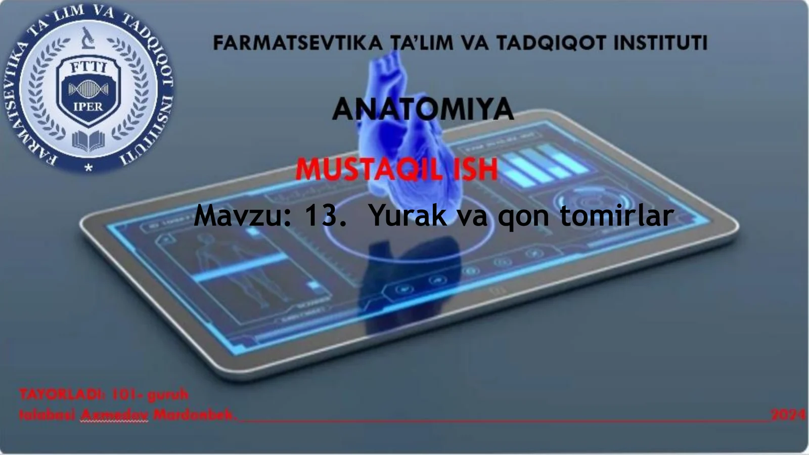 Yurak va qon tomirlar