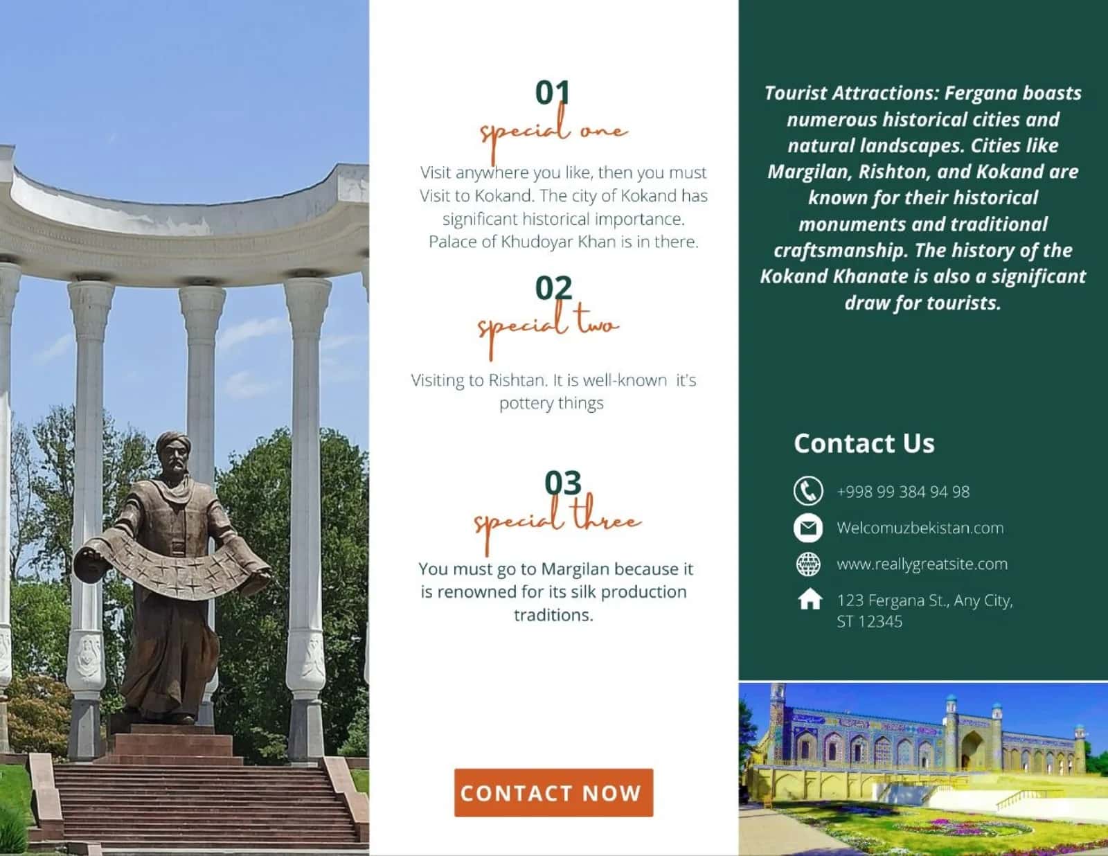Leaflet about Fergana