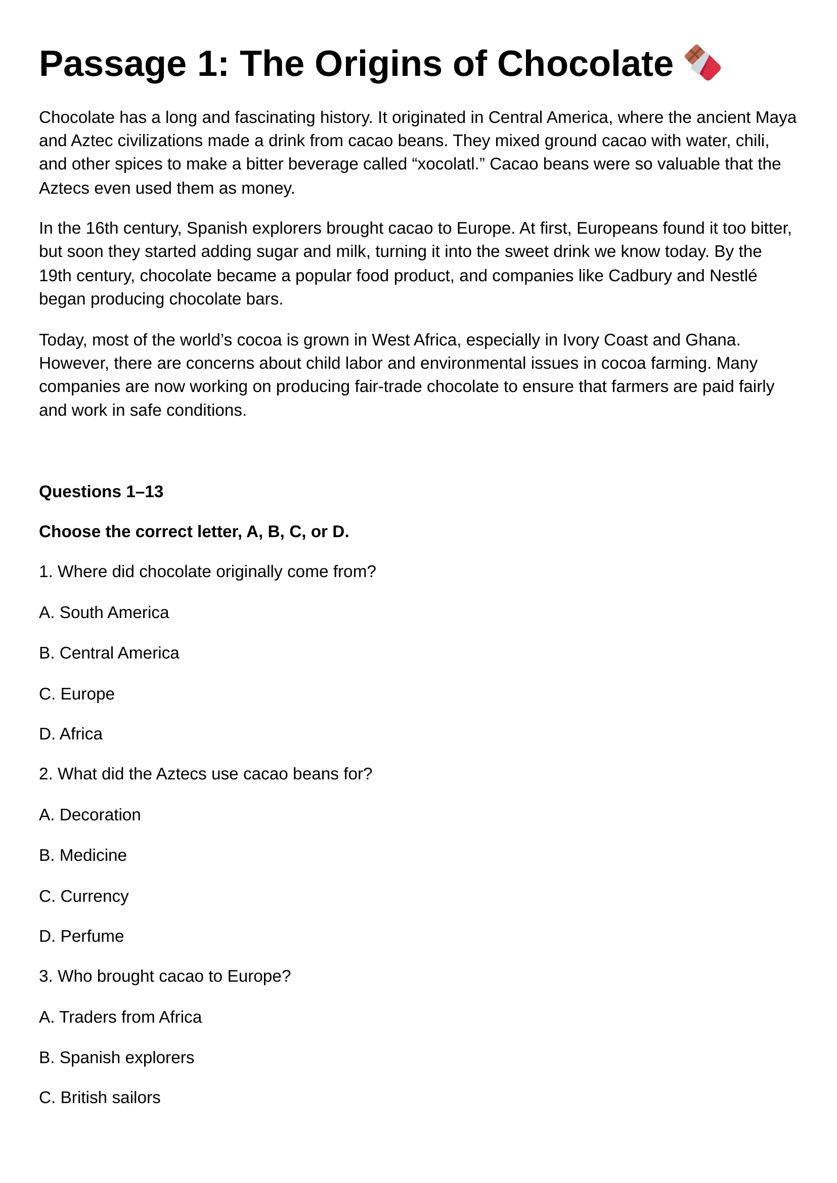 IELTS Reading mock full test