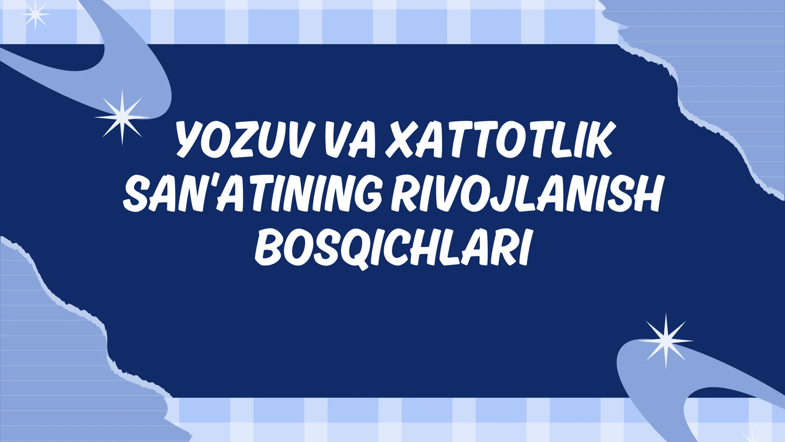 YOZUV VA XATTOTLIK