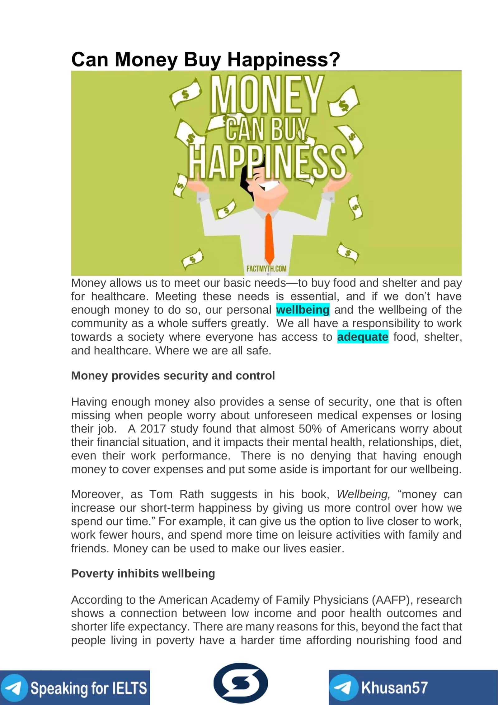 Can Money Buy Happiness?