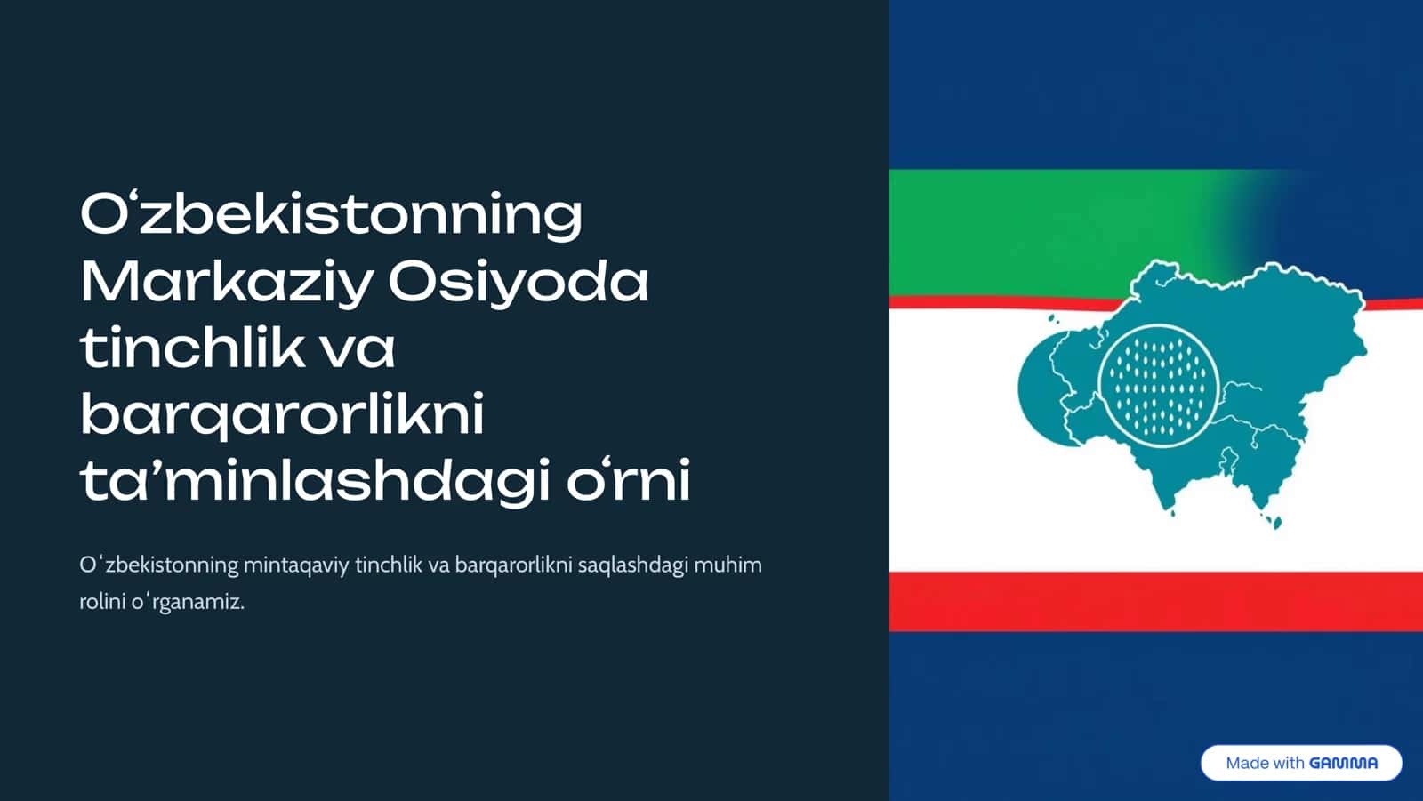 Mintaqaviy xavfsizlik va barqarorlik