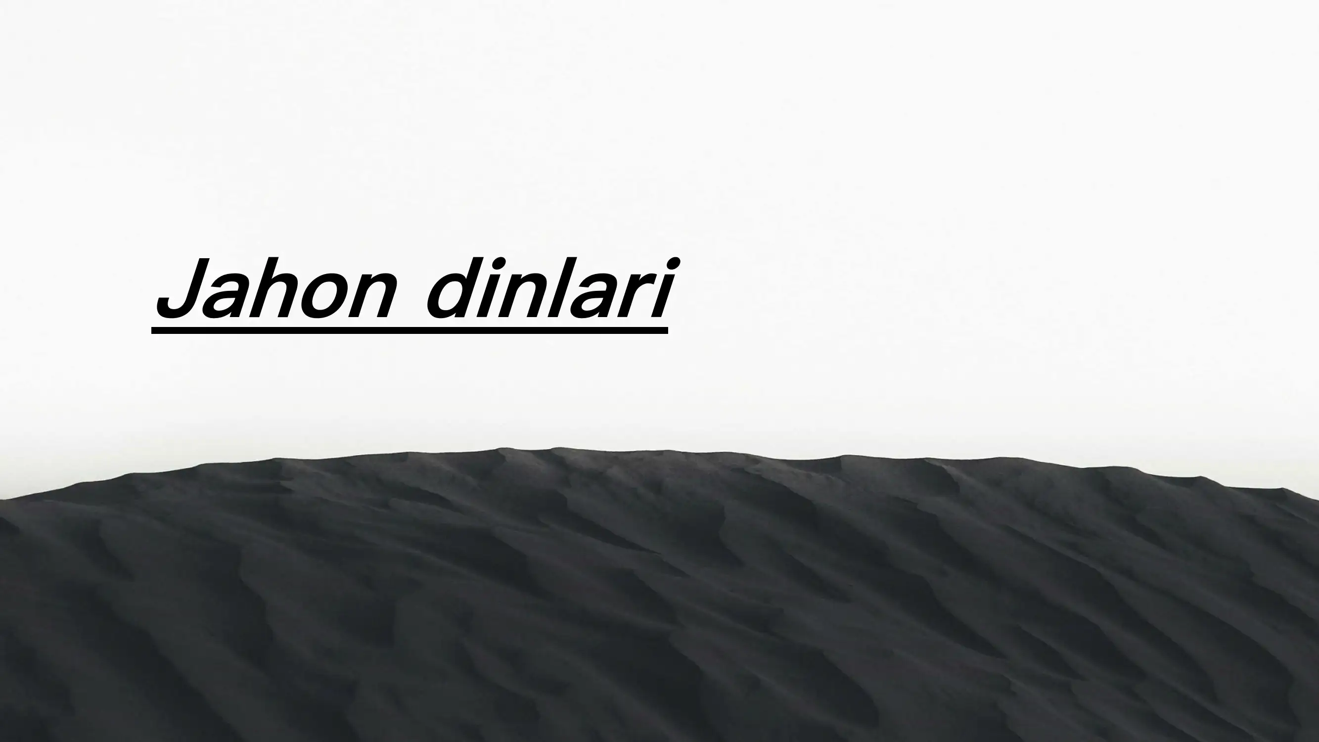 Jahon dinlari