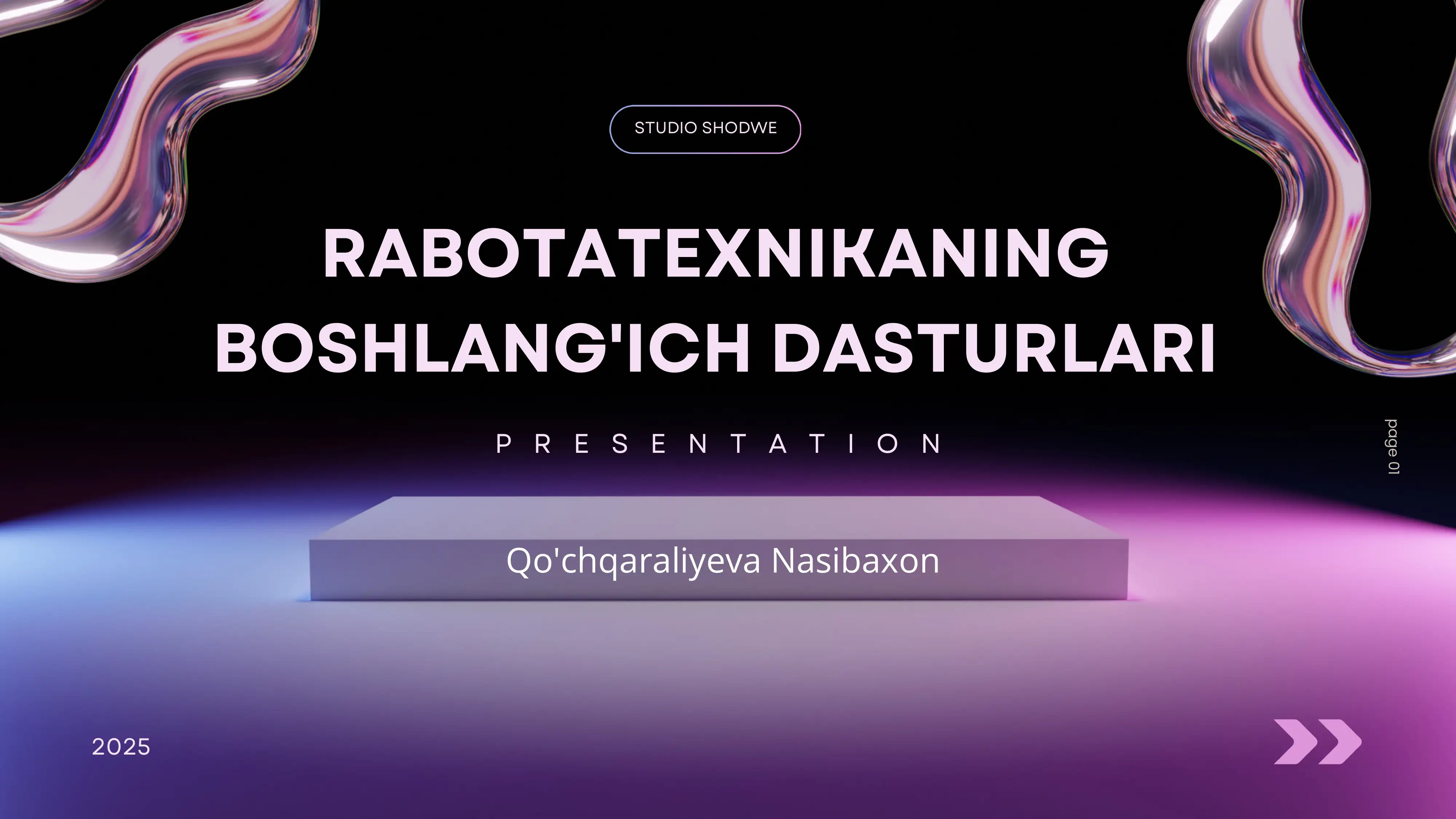 RABOTATEXNIKANING BOSHLANG'ICH DASTURLARI
