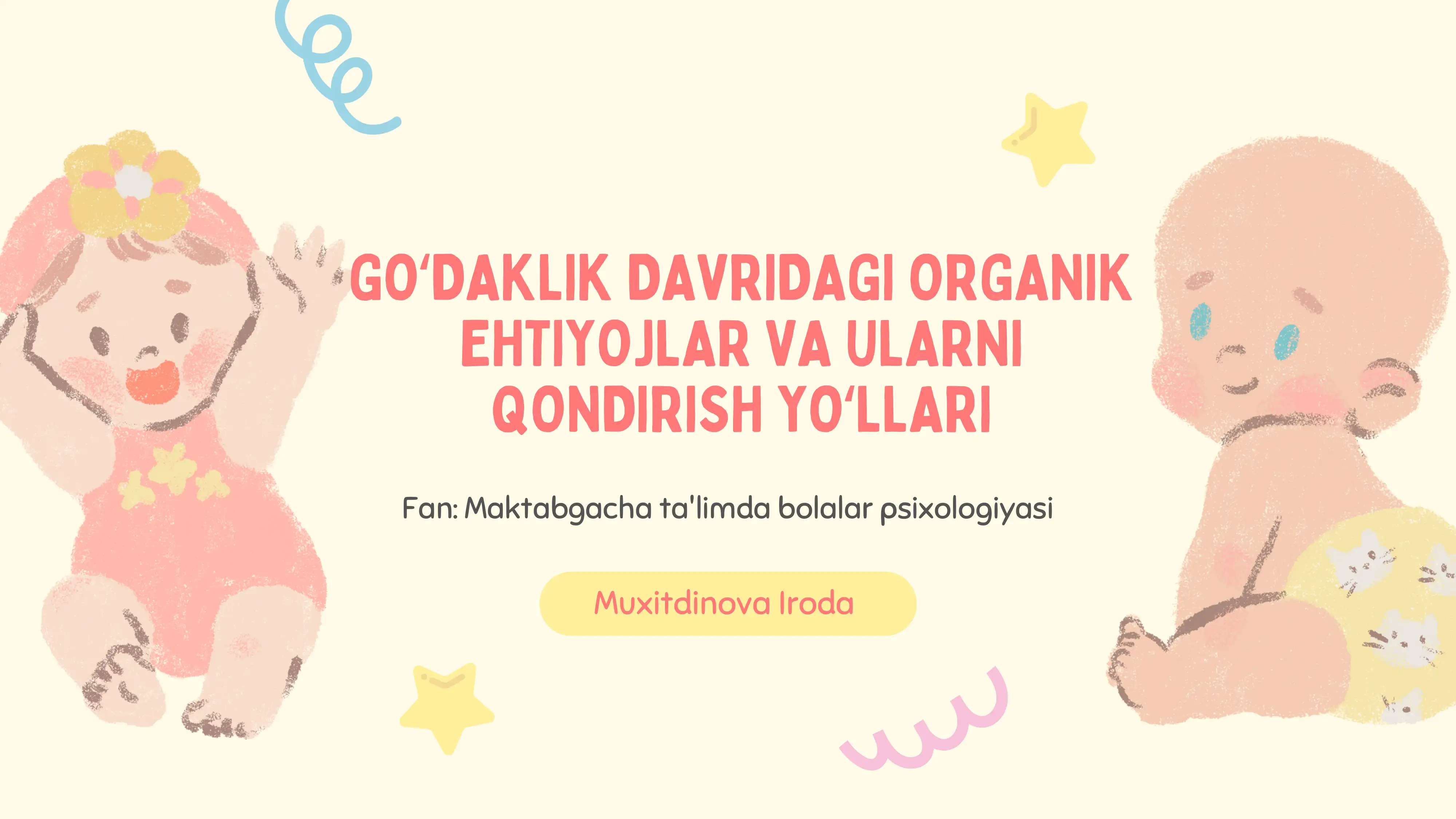 Go‘daklik davri nima