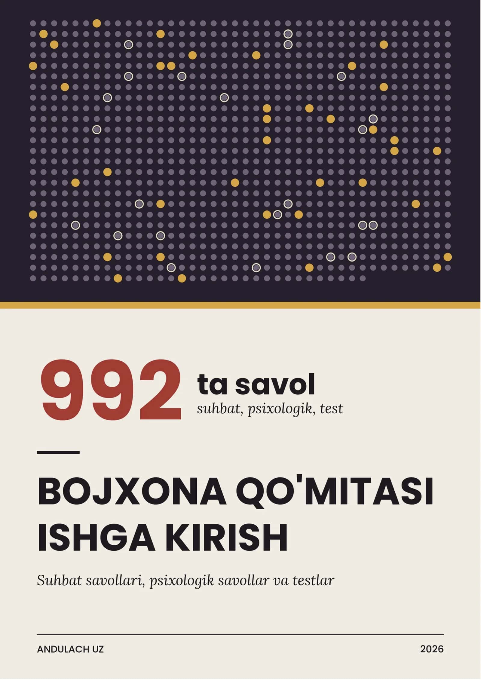 Bojxona qo'mitasiga ishga kirish — savollar va testlar. 992 ta savol