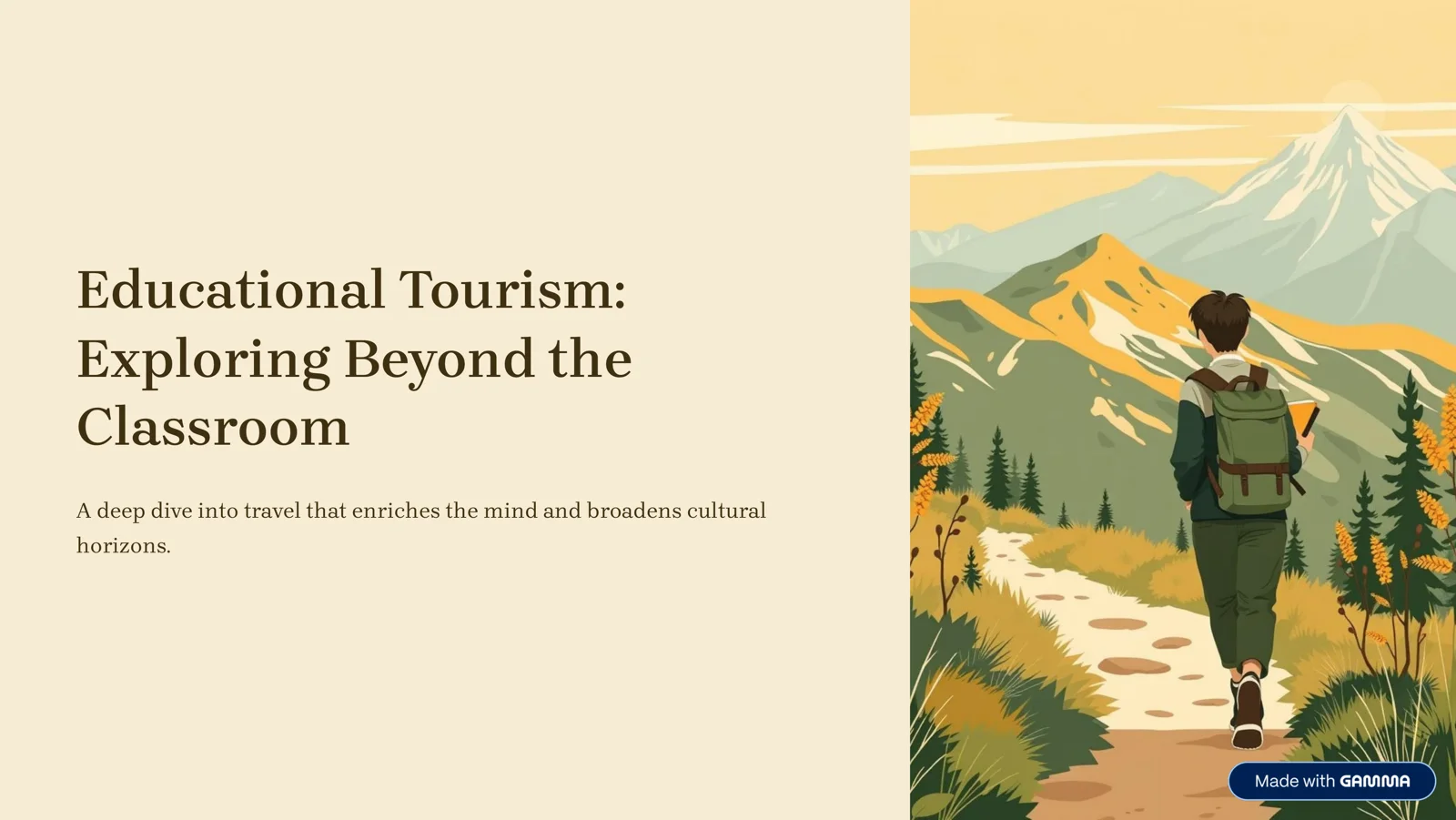 Educational Tourism: Exploring Beyond the Classroom
