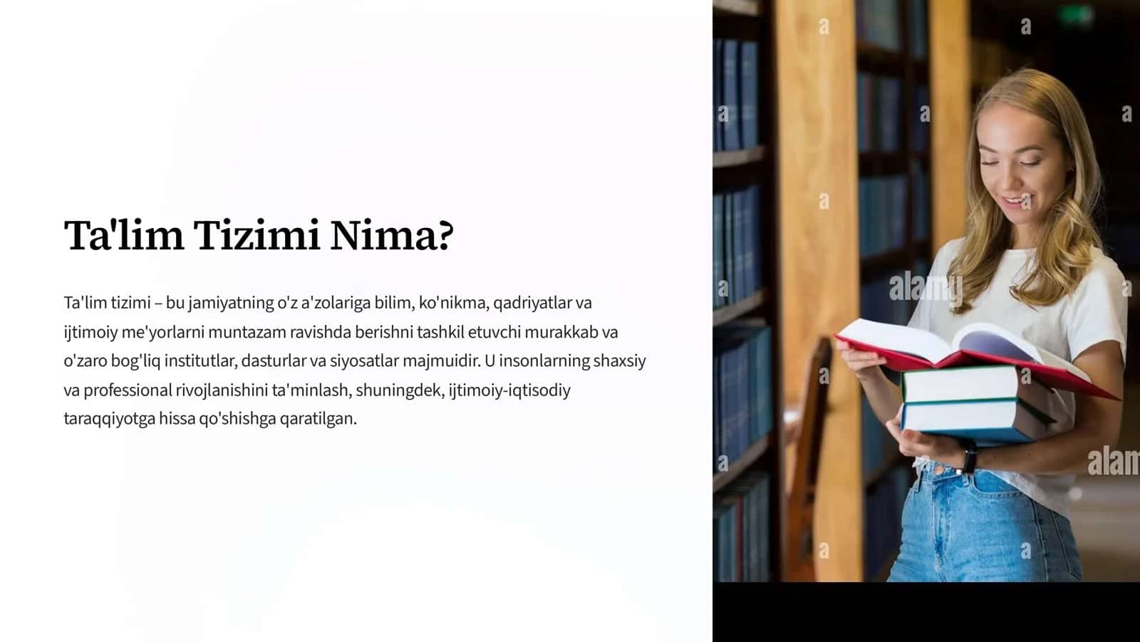 Ta'lim Tizimi Nima