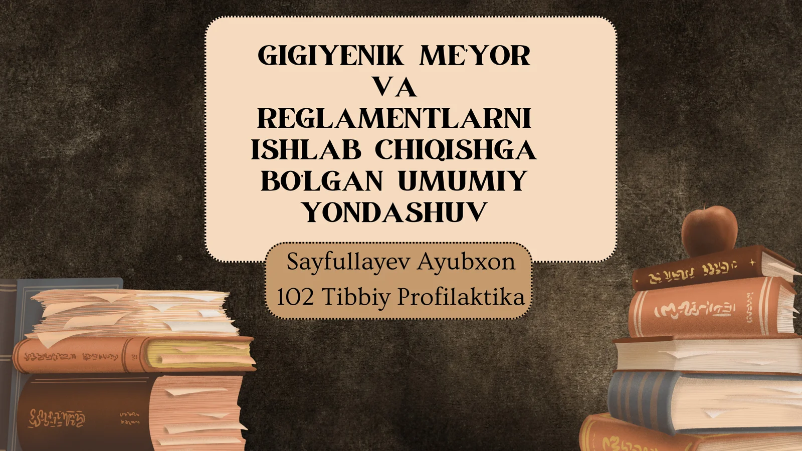 Gigiyenik meʼyor va reglamentlar