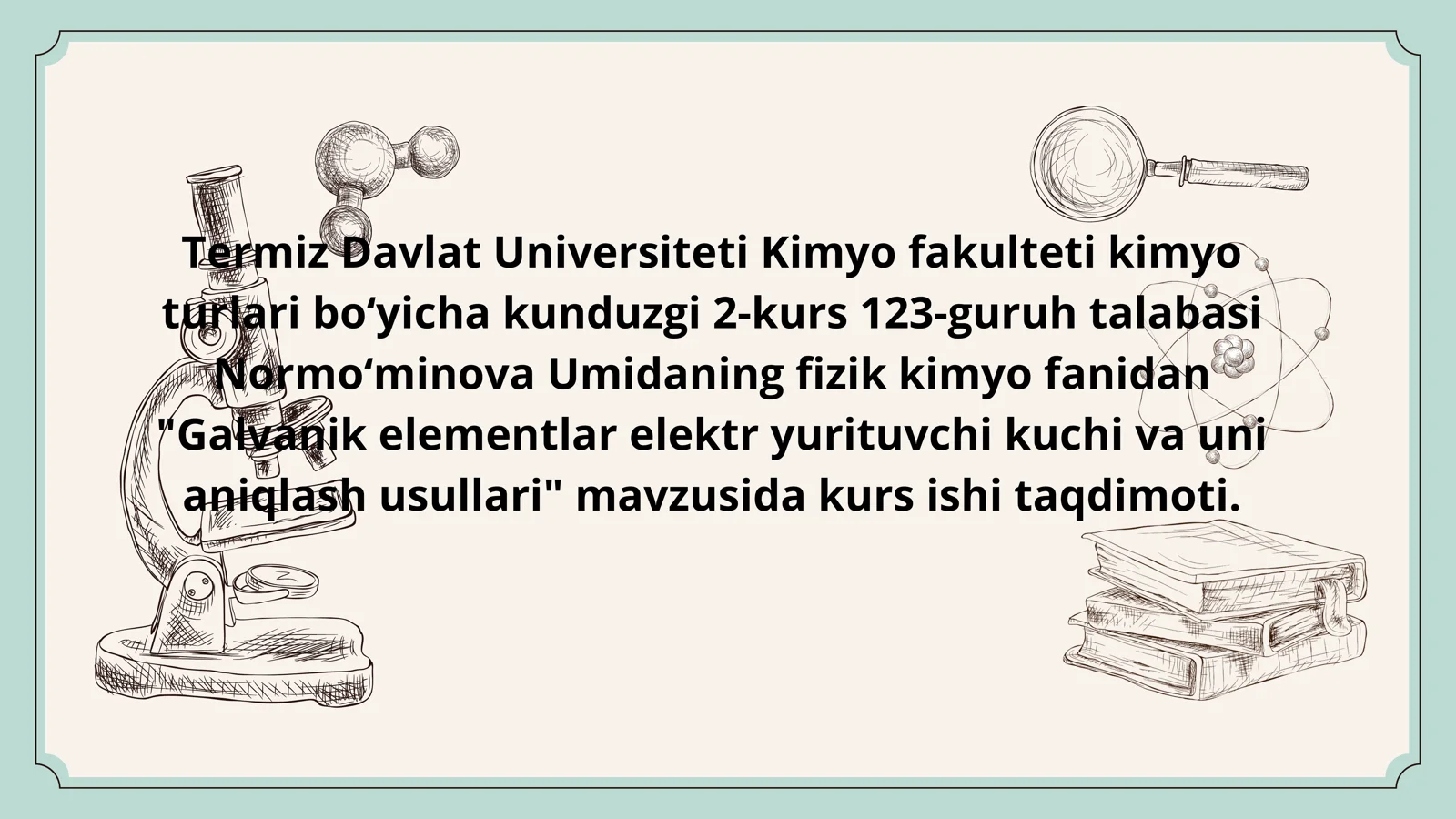 Galvanik elementlar elektr yurituvchi kuchi va uni aniqlash usullari