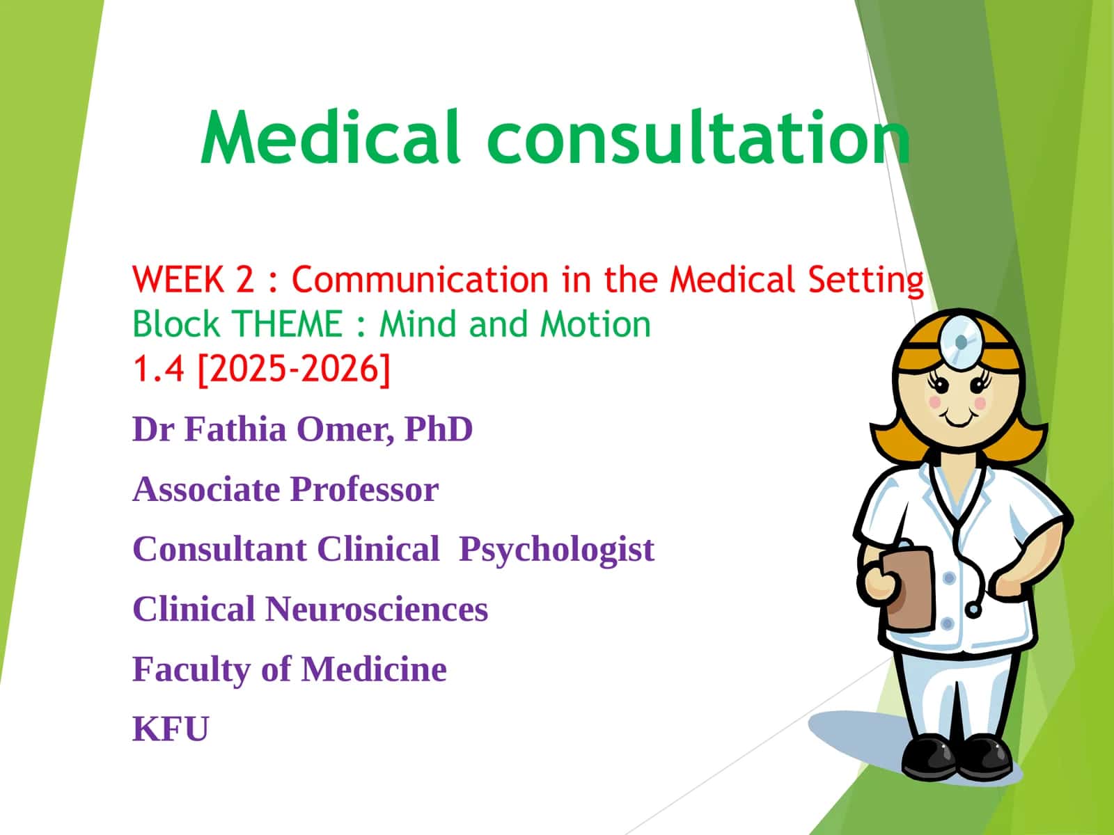 Medical consultation