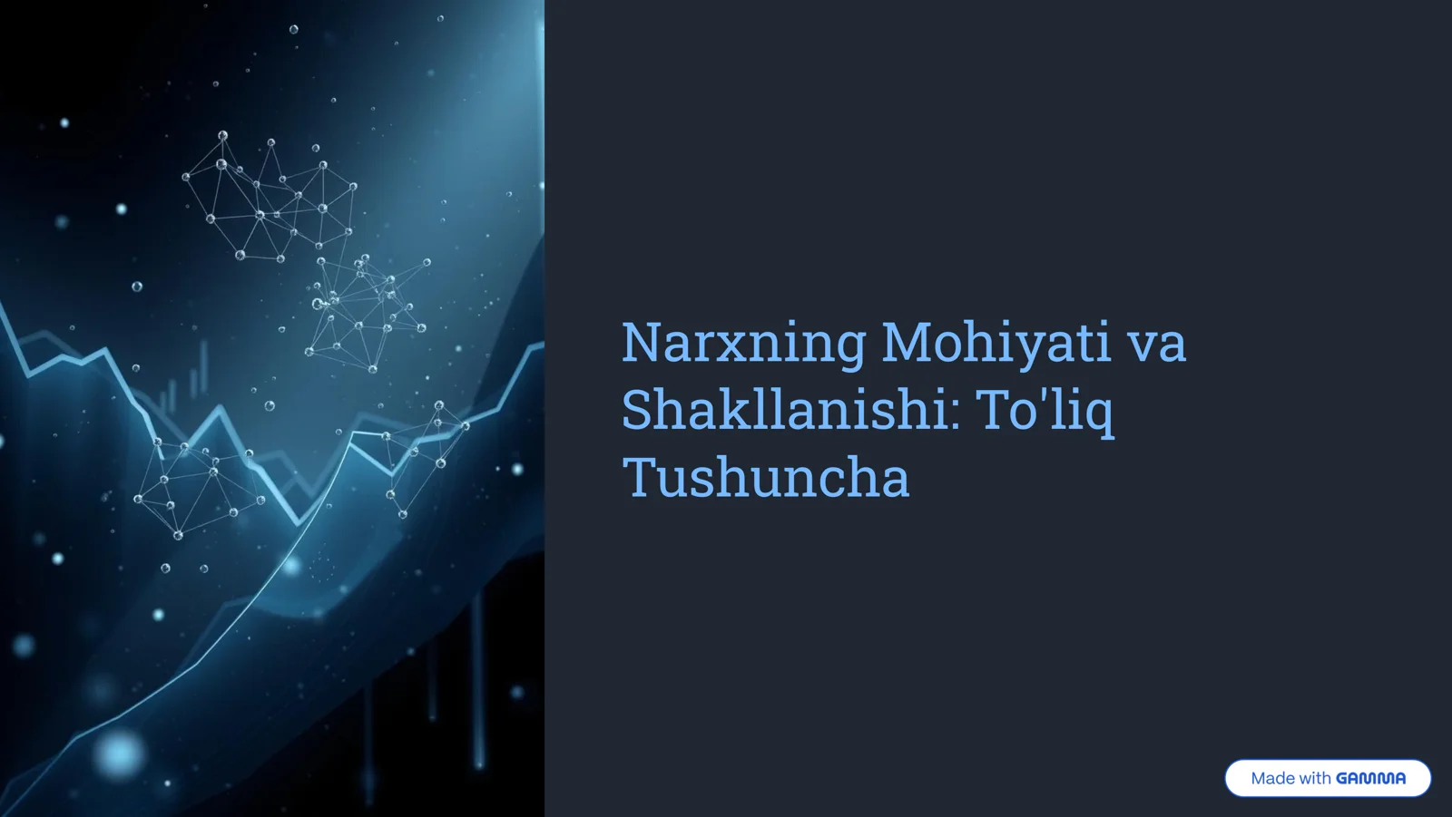 Narxning Mohiyati va Shakllanishi