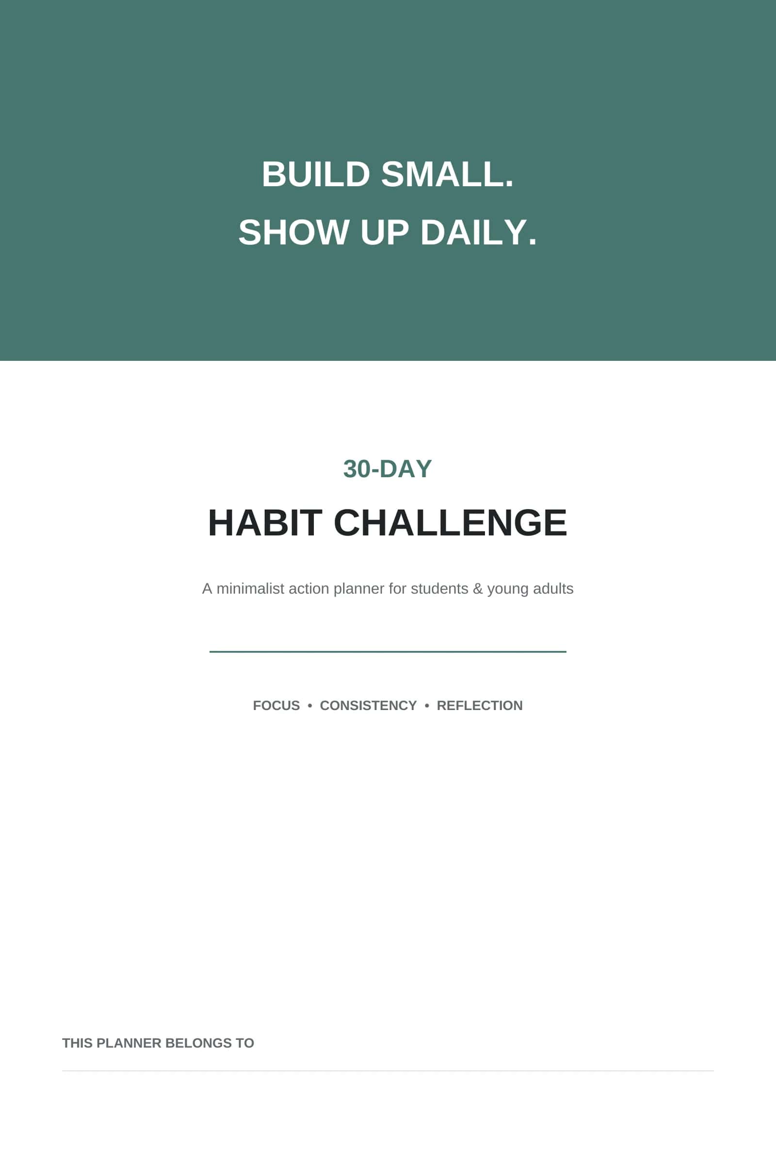 30-DAY HABIT CHALLENGE