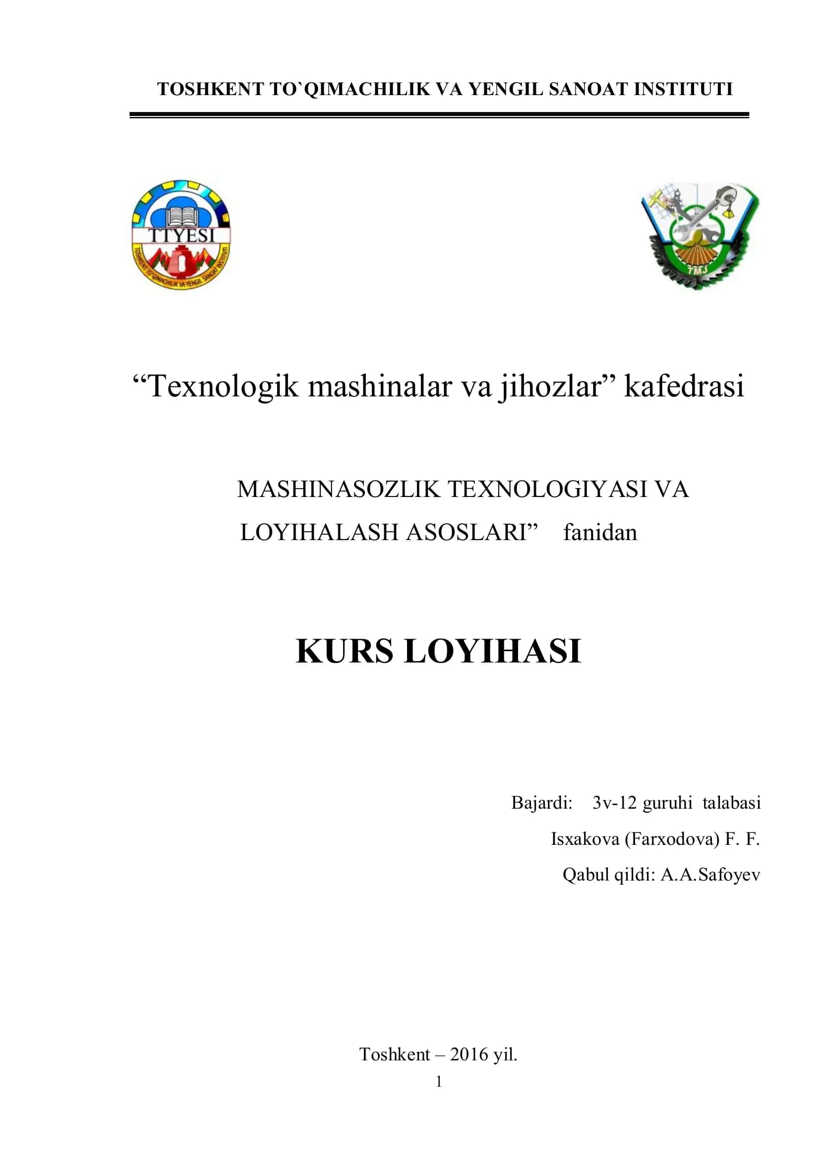 Diplom lоyihаsi