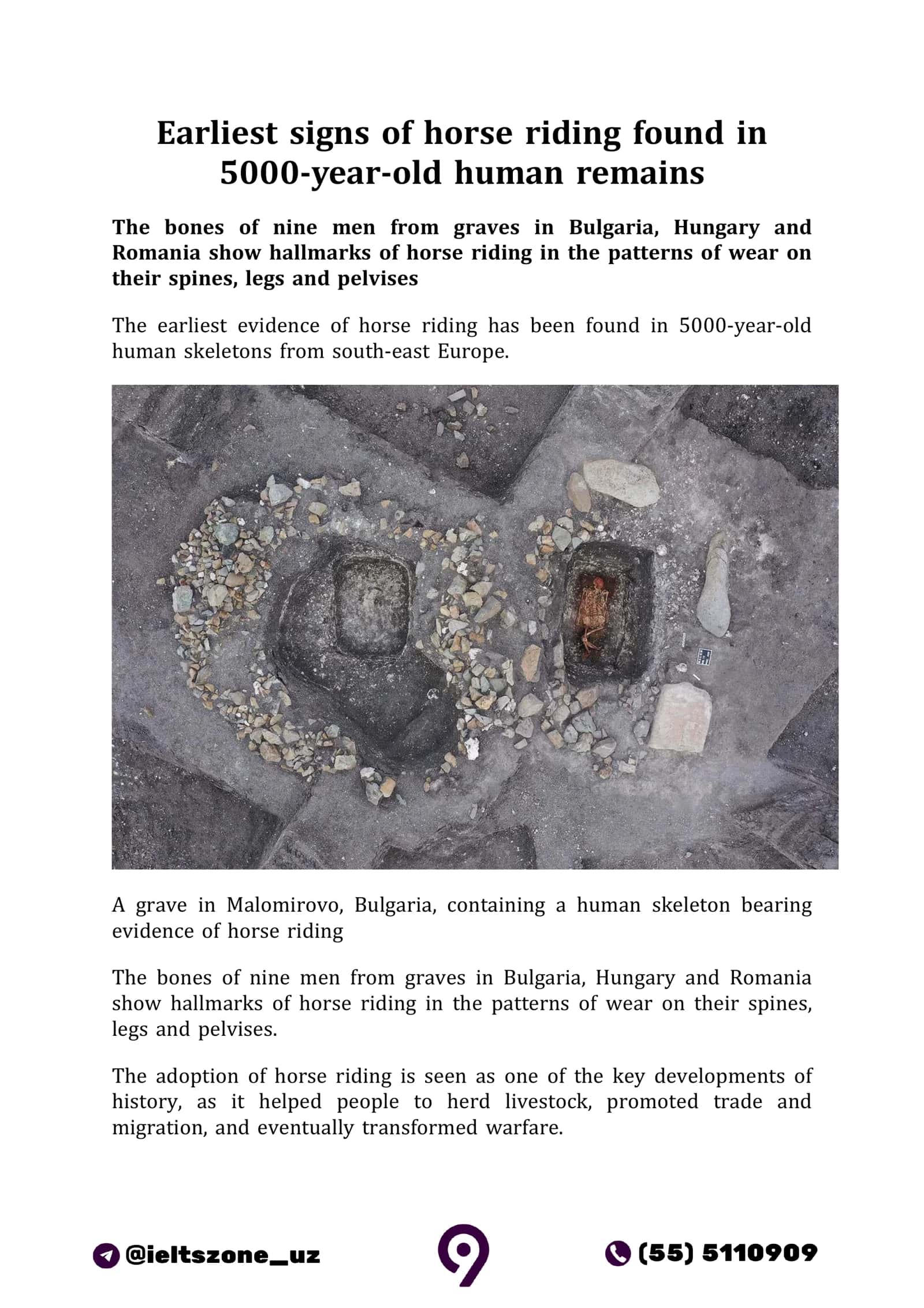 Earliest signs of horse riding found in 5000-year-old human remains