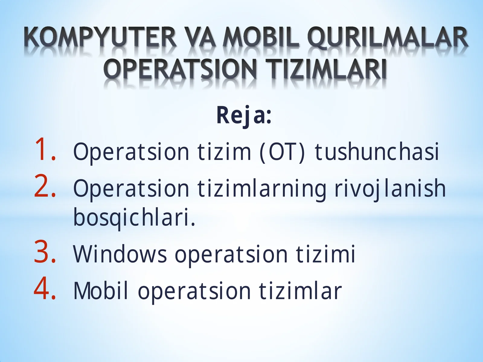 Operatsion tizim