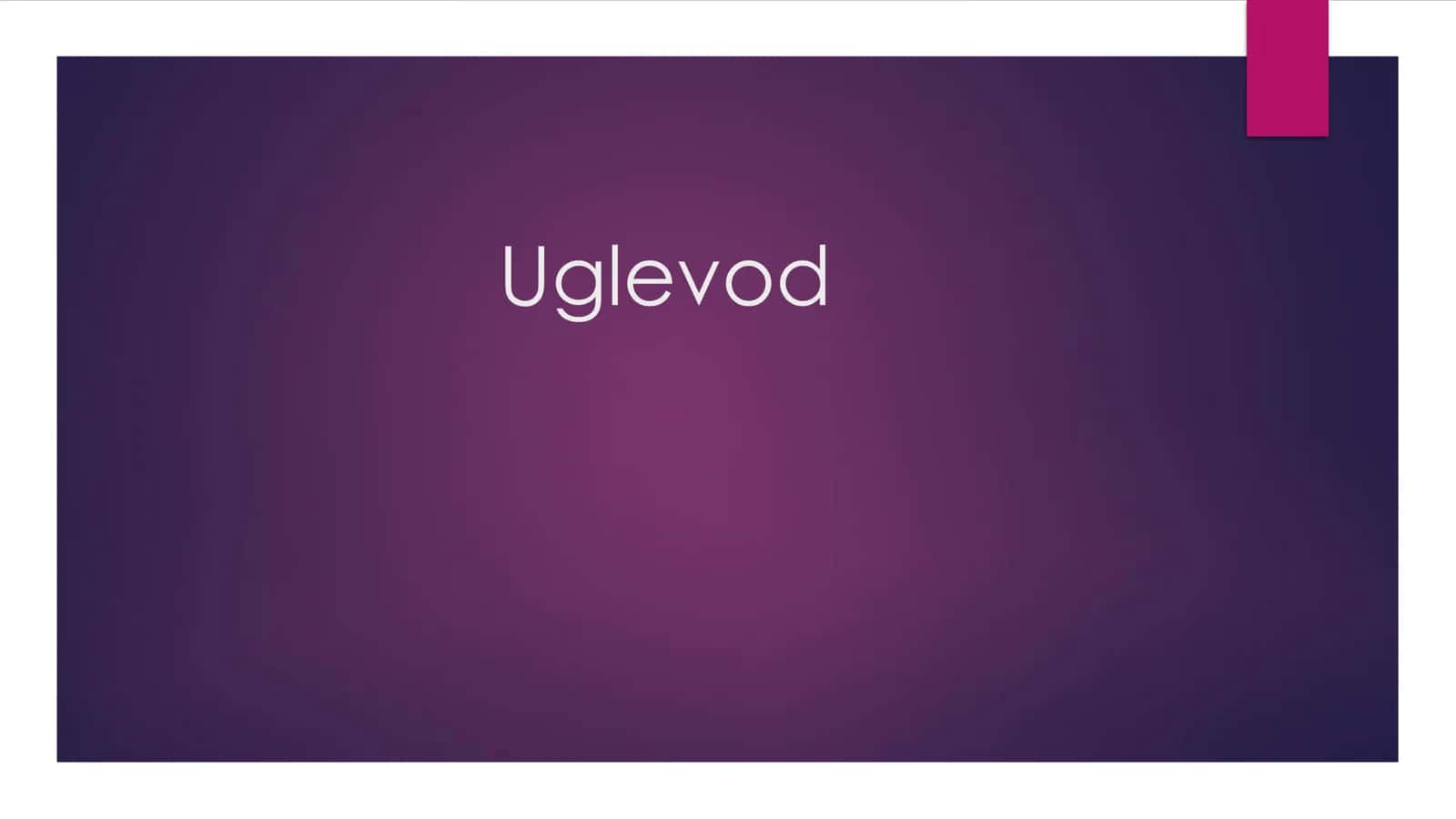 Uglevod