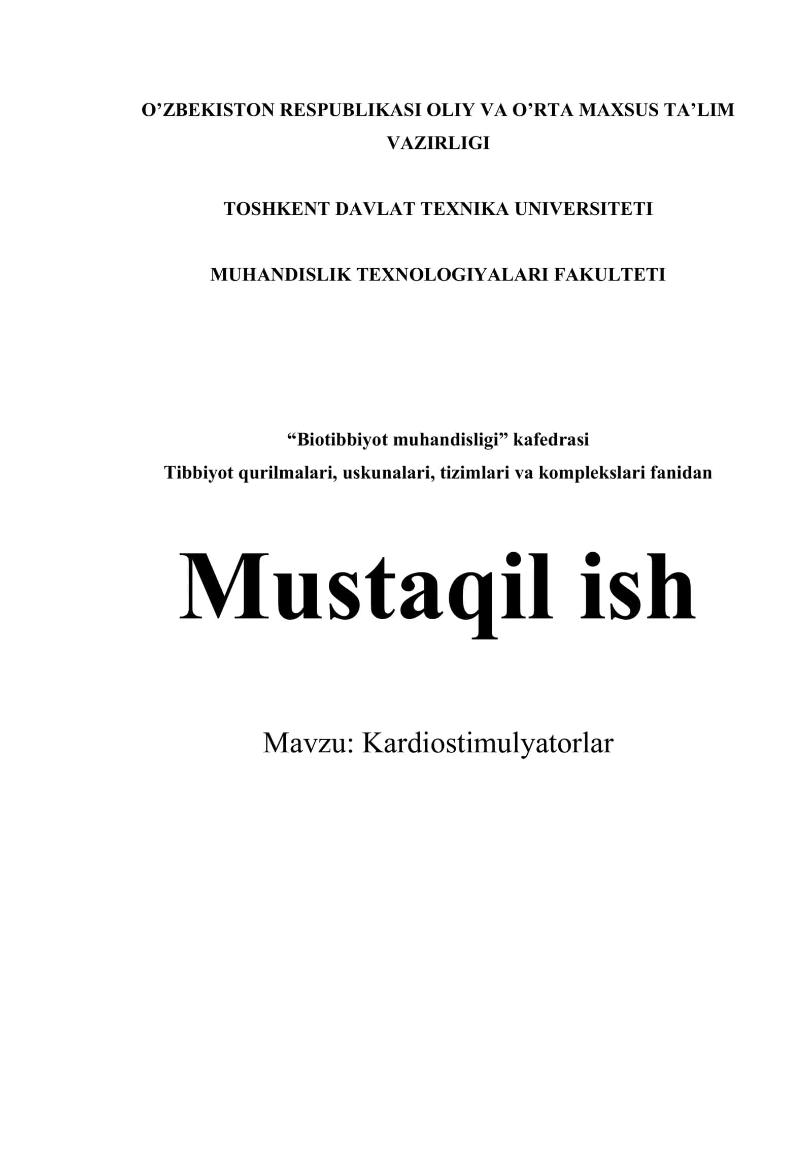 Kardiostimulyatorlar