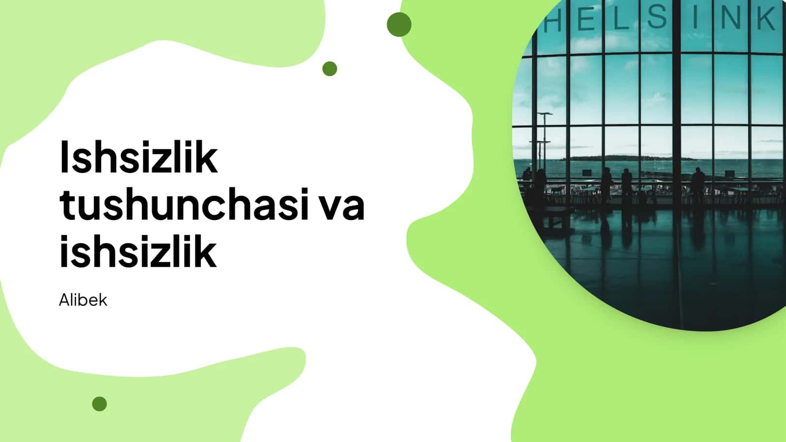 Ishsizlik  tushunchasi va  ishsizlik
