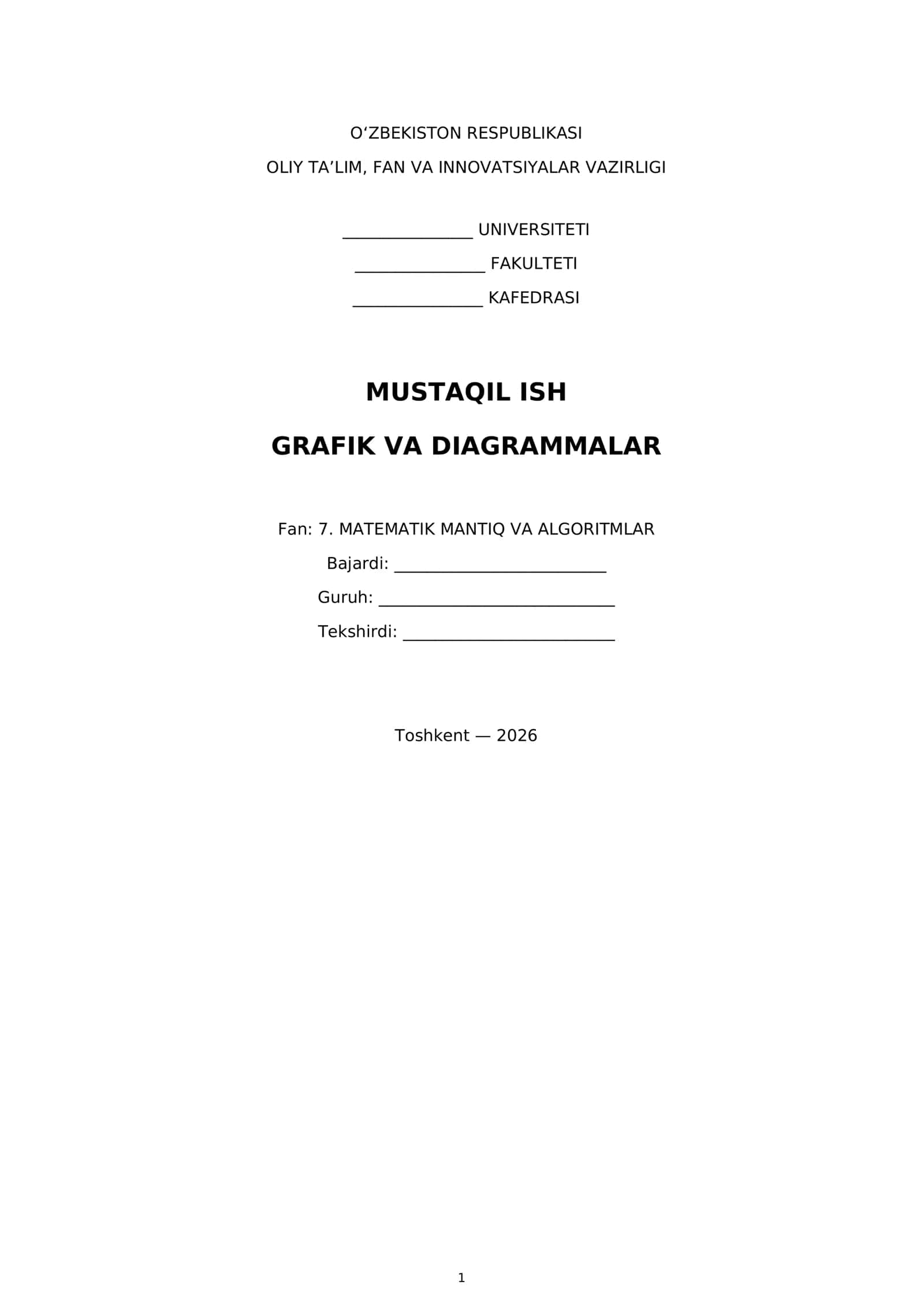Grafik va diagrammalar