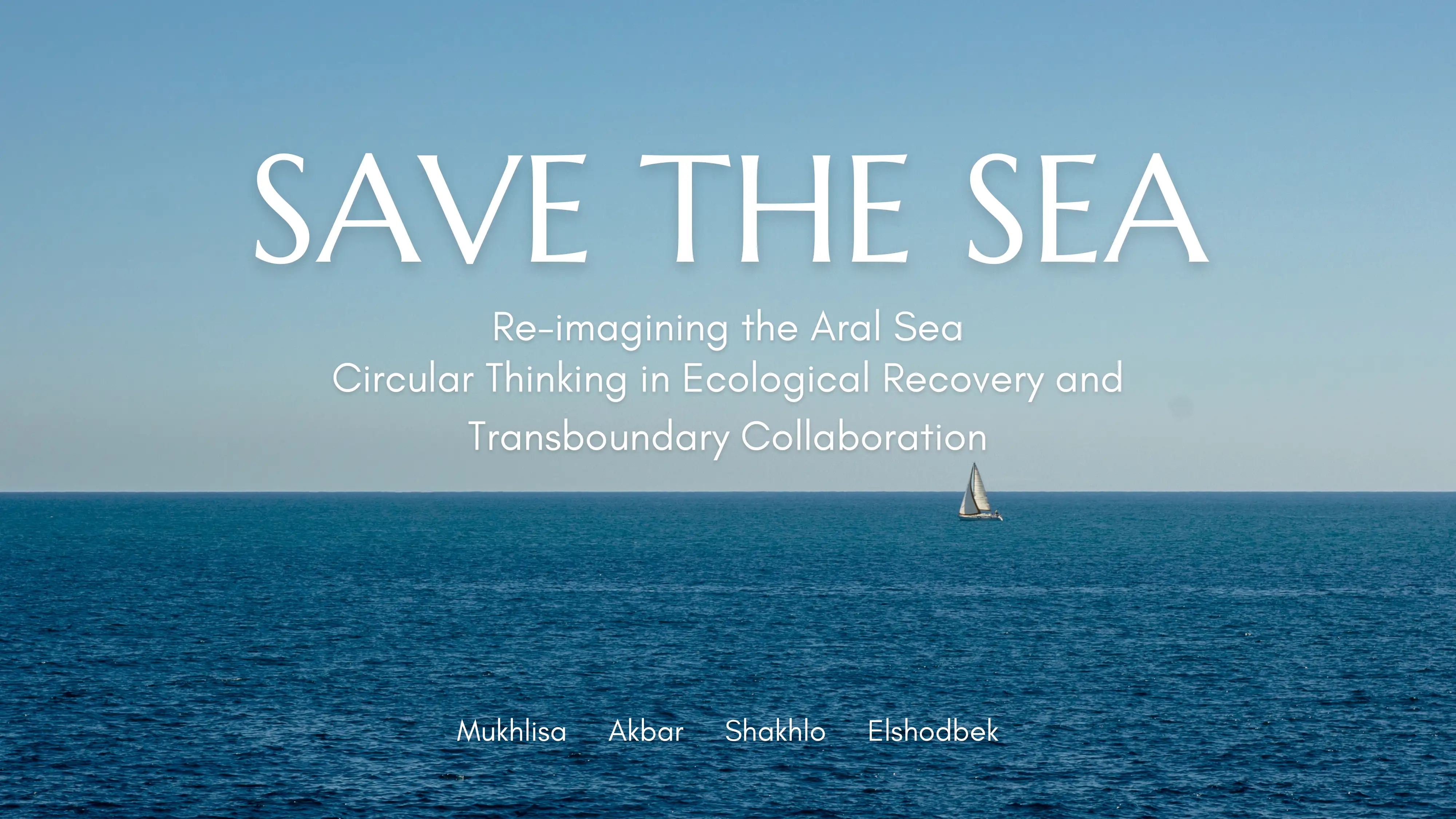 Re-imagining the Aral Sea
