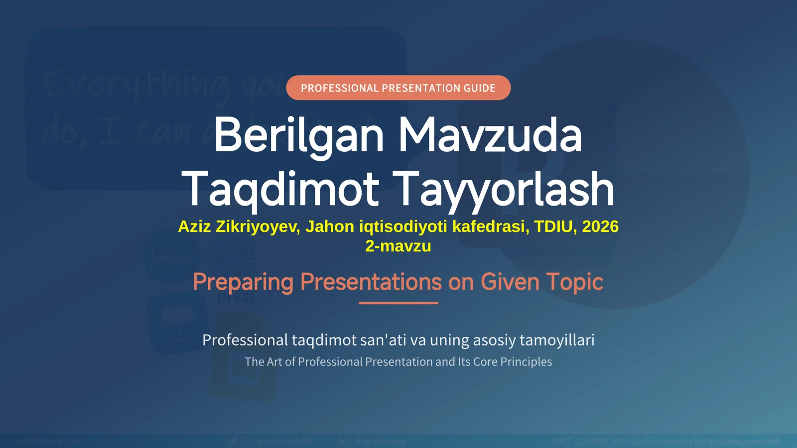 Berilgan Mavzuda Taqdimot Tayyorlash