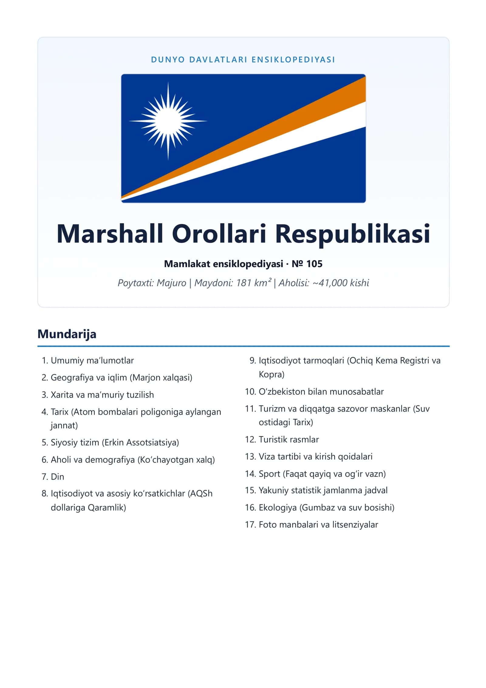 Marshall Orollari Respublikasi
